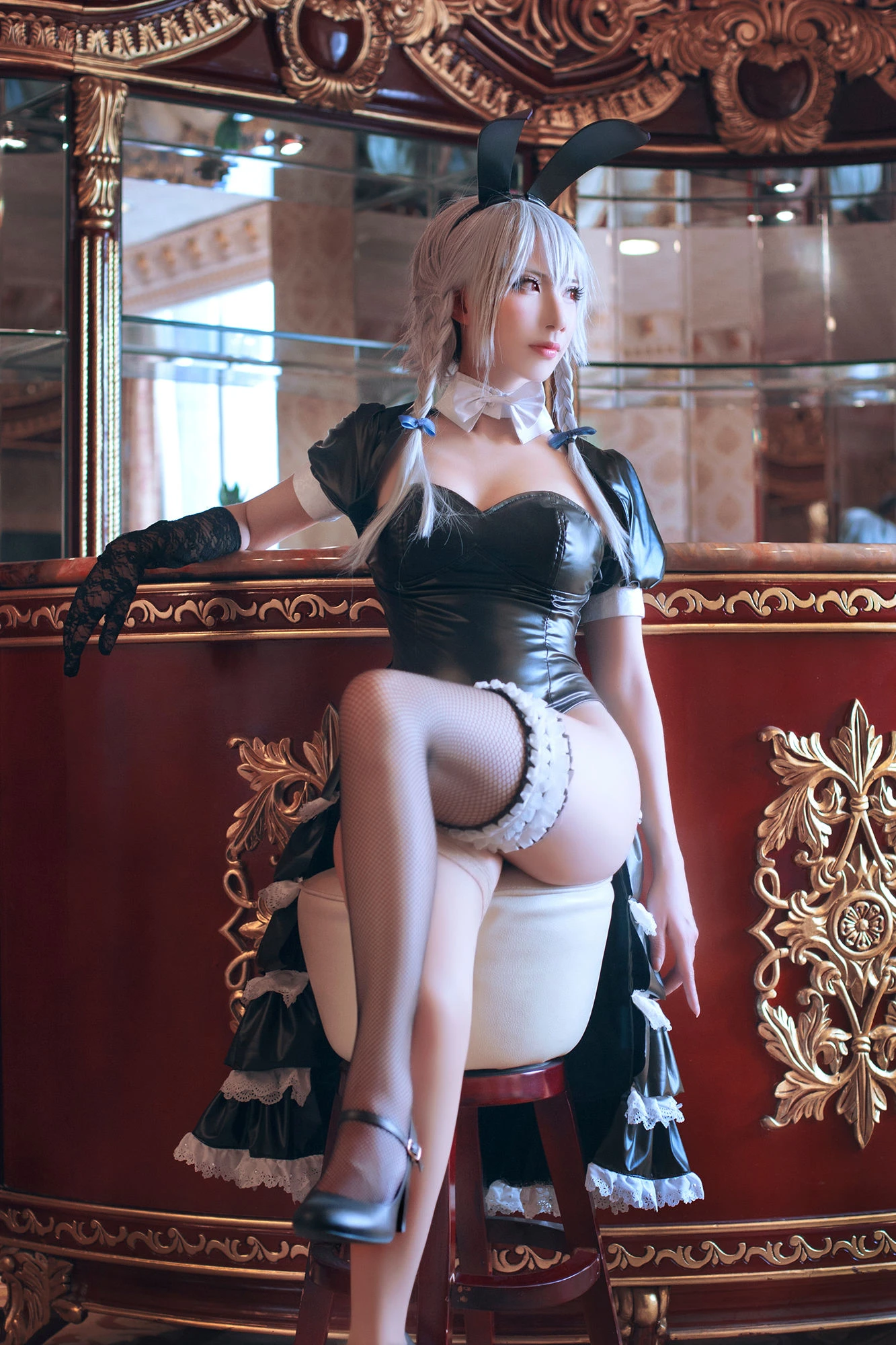 半半子&索索sophia 东方幻想乡兔女郎 [30P]插图2