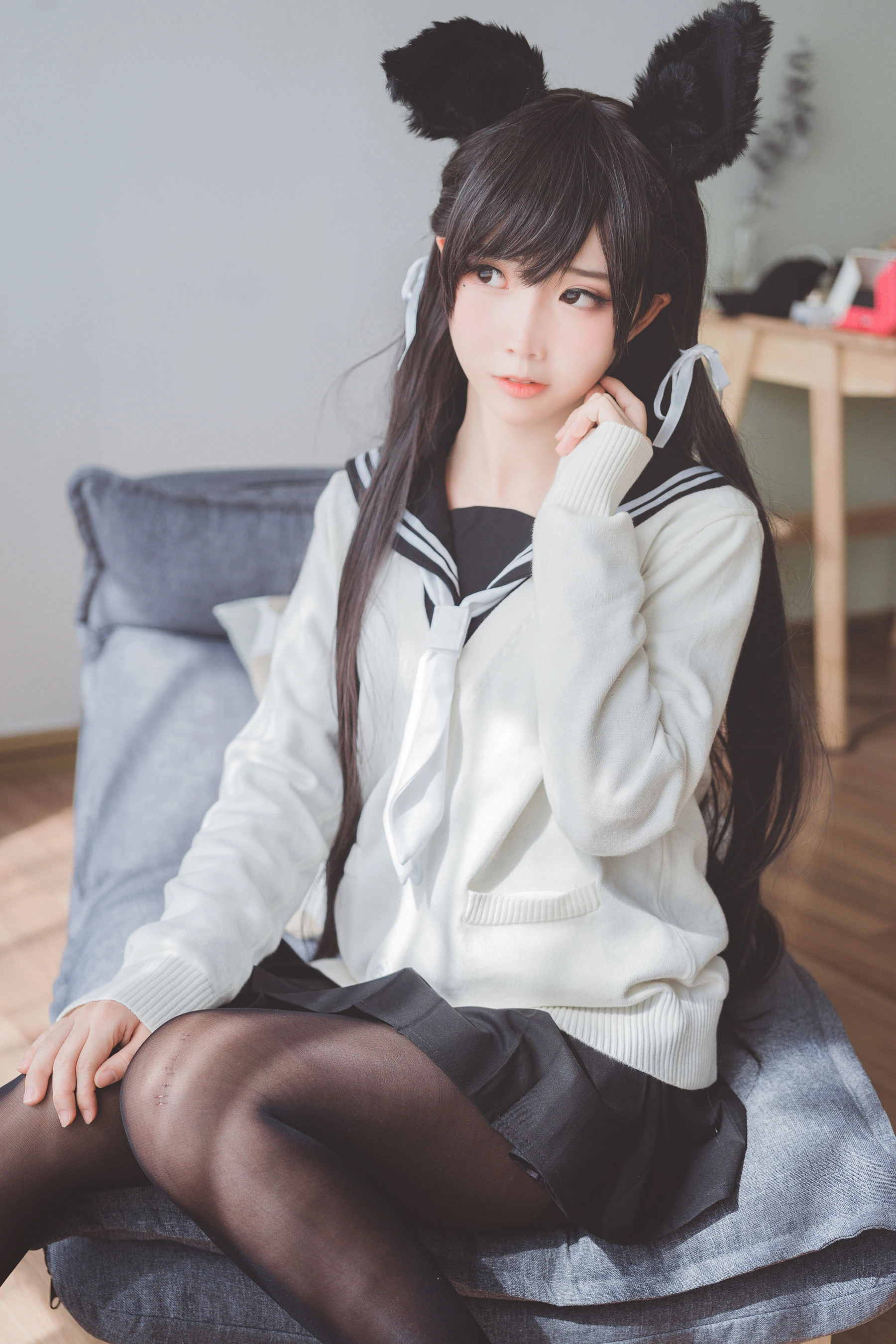 可爱人气Coser面饼仙儿 – 制服爱宕 [16P]插图2