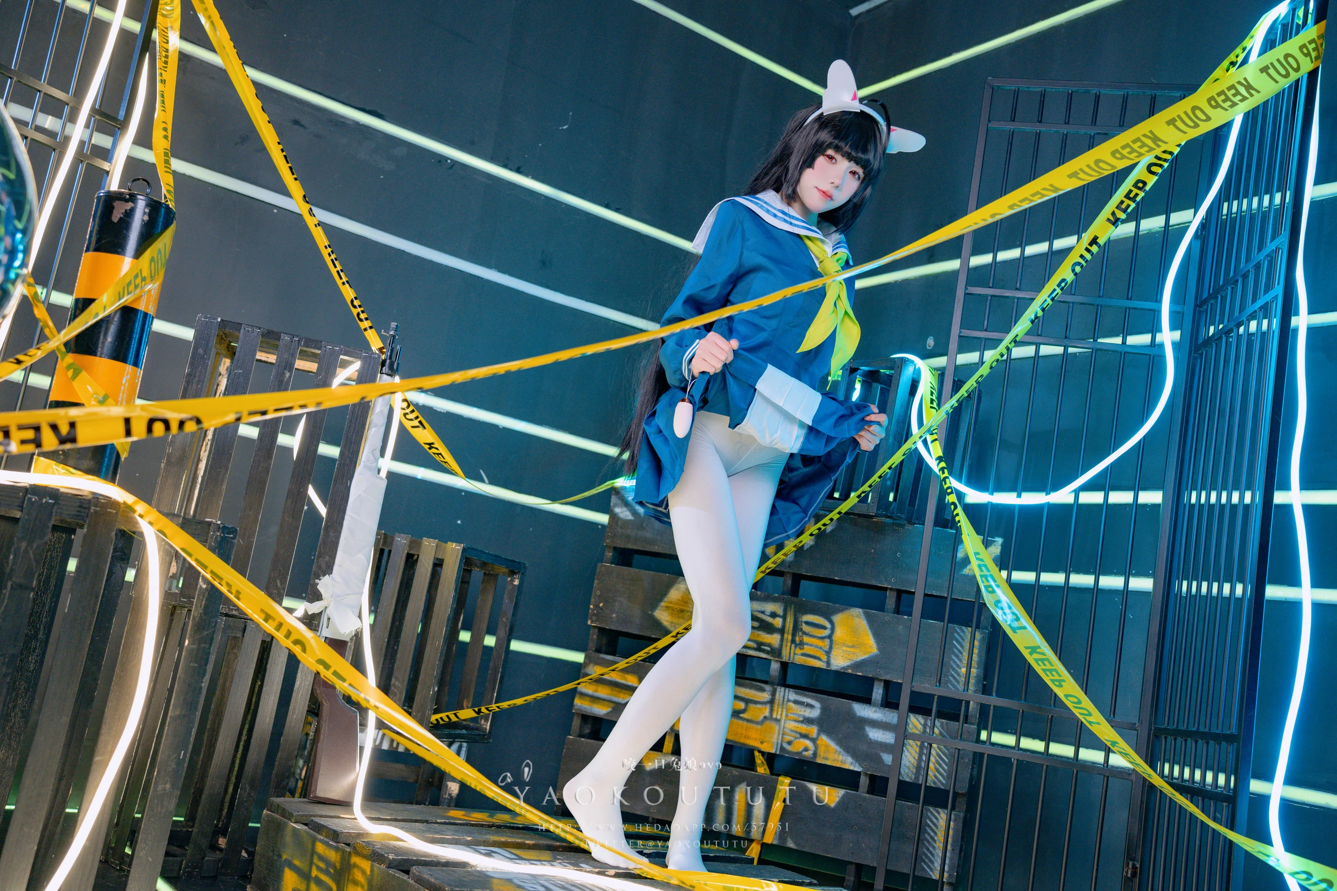 咬一口兔娘 – 兔兔班车 霞沢美游 [39P]插图3