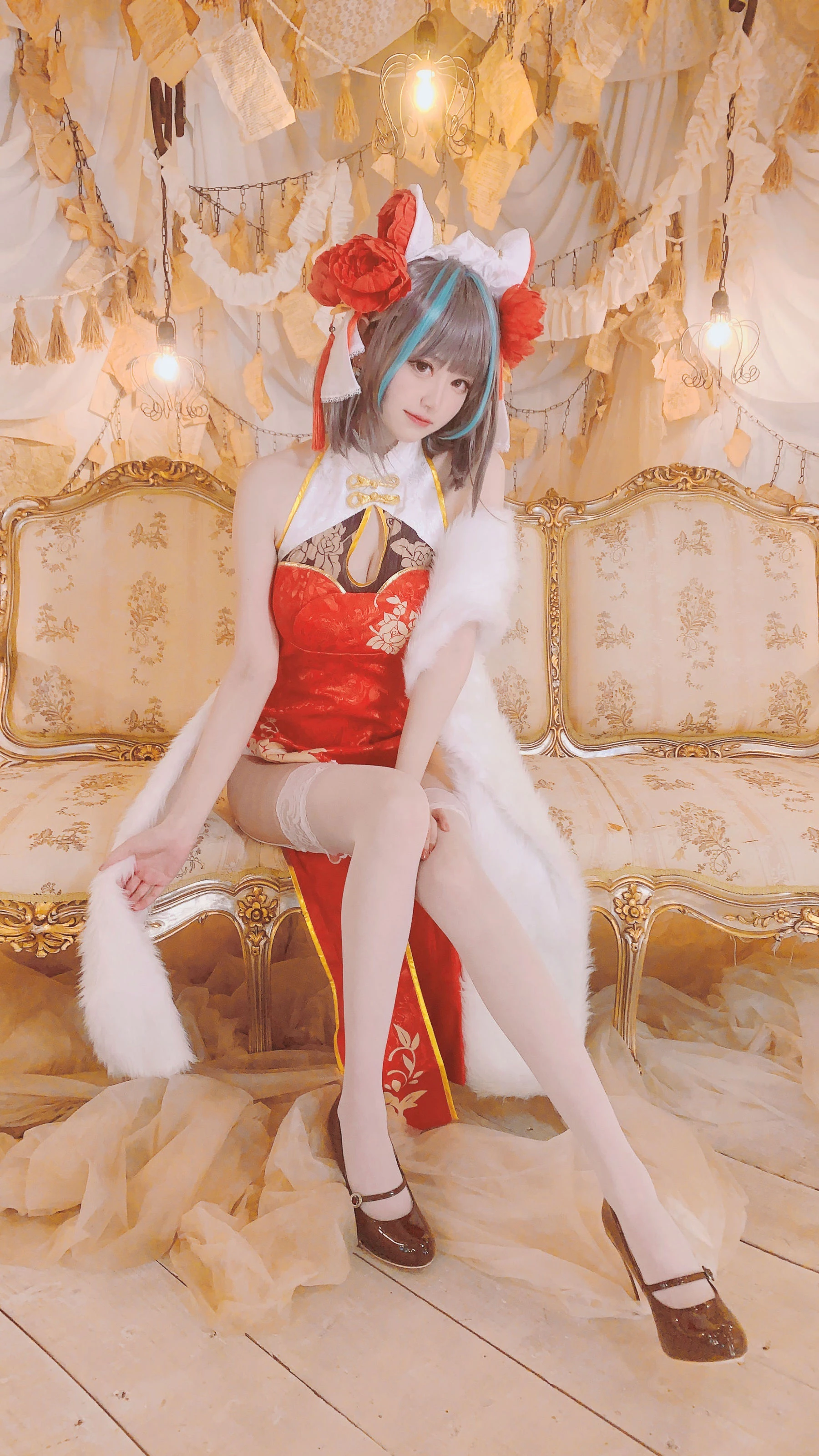 千阳(ちよ) – 柴郡旗袍cos [9P]|图集秀