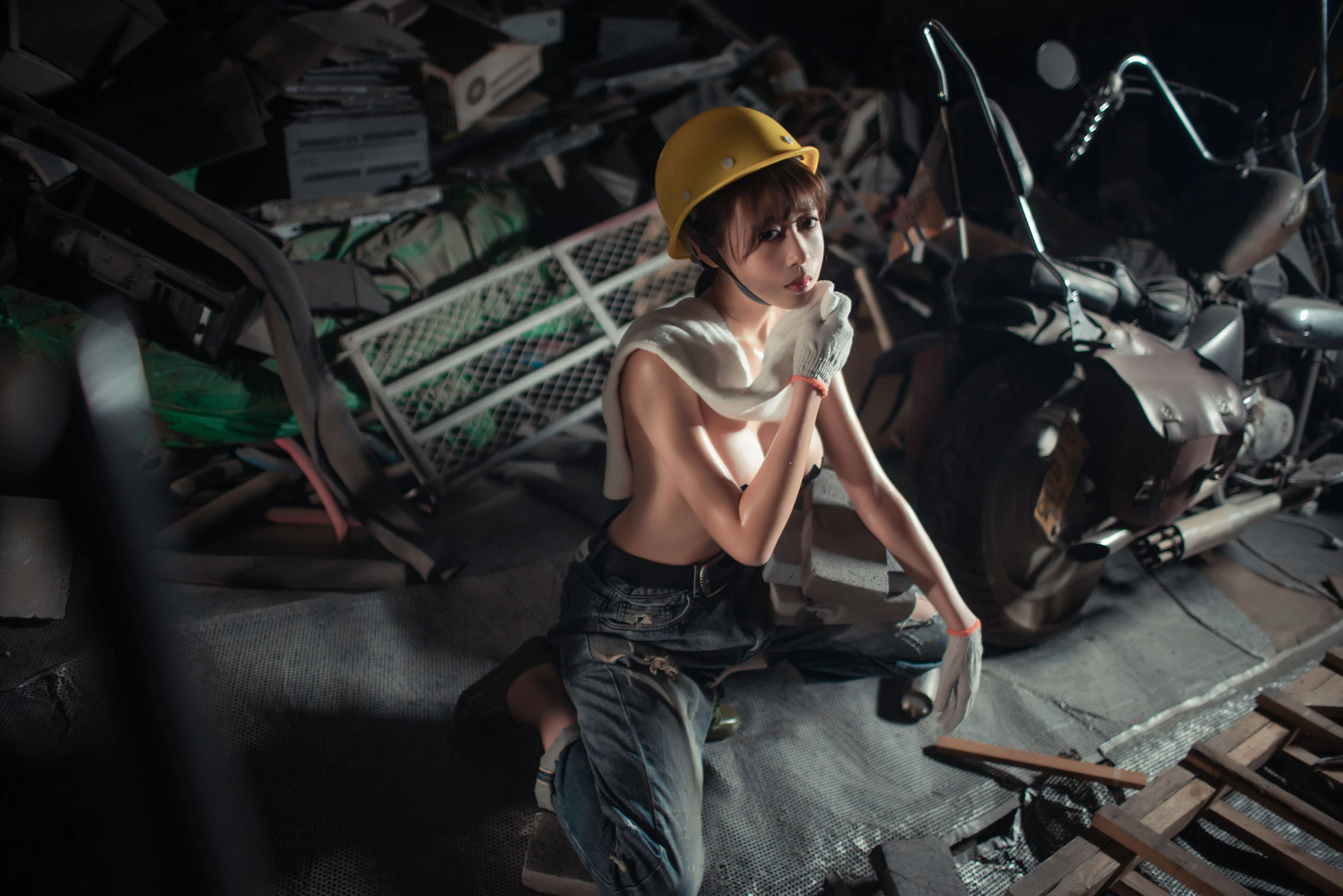 萌妹奈汐酱nice – 咱们工人有力量 [35P]插图3