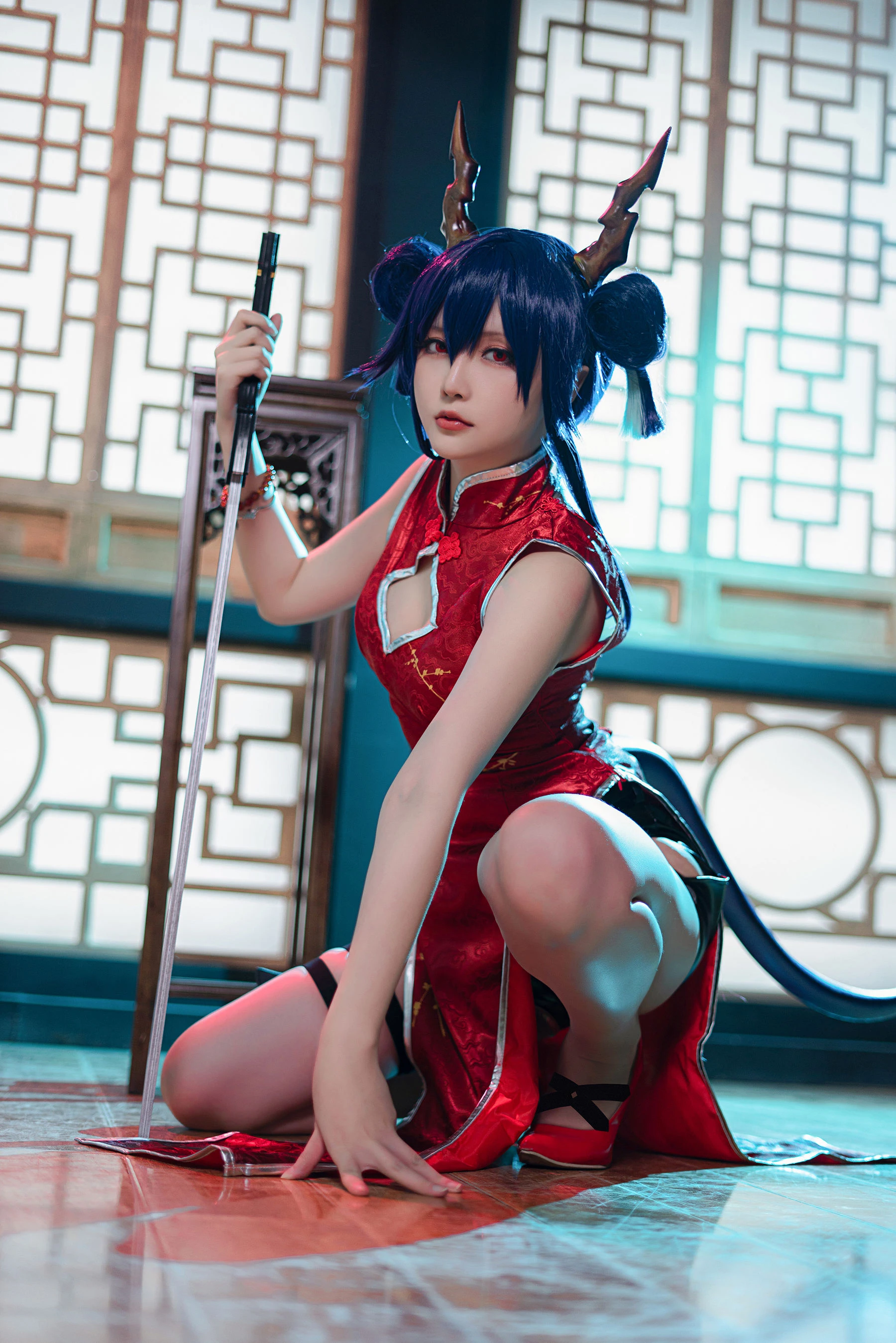 Coser小姐姐星之迟迟 – 明日方舟《陈》 [20P]插图5