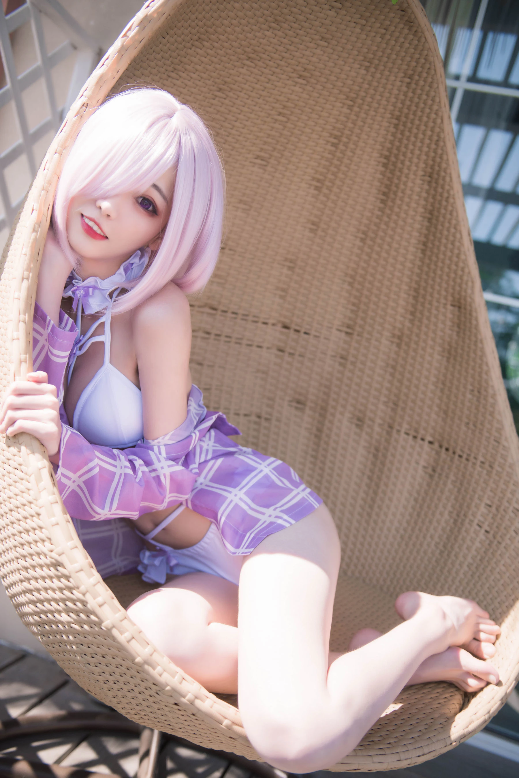 [萝莉COS] 小妖精你的负卿 – 玛修泳装 [16P]插图2