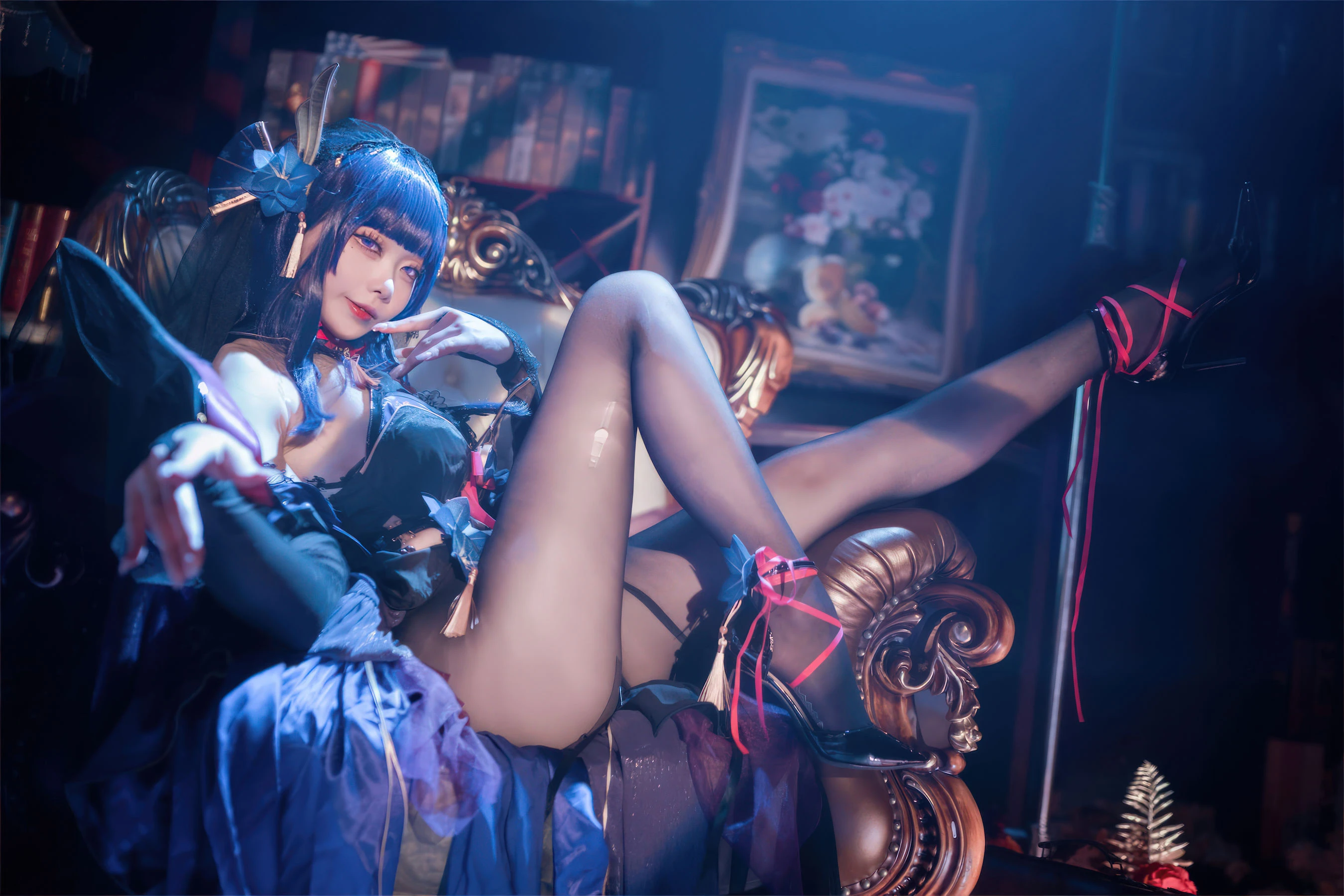 安食Ajiki – 原神 雷电将军魅魔 [24P]插图4