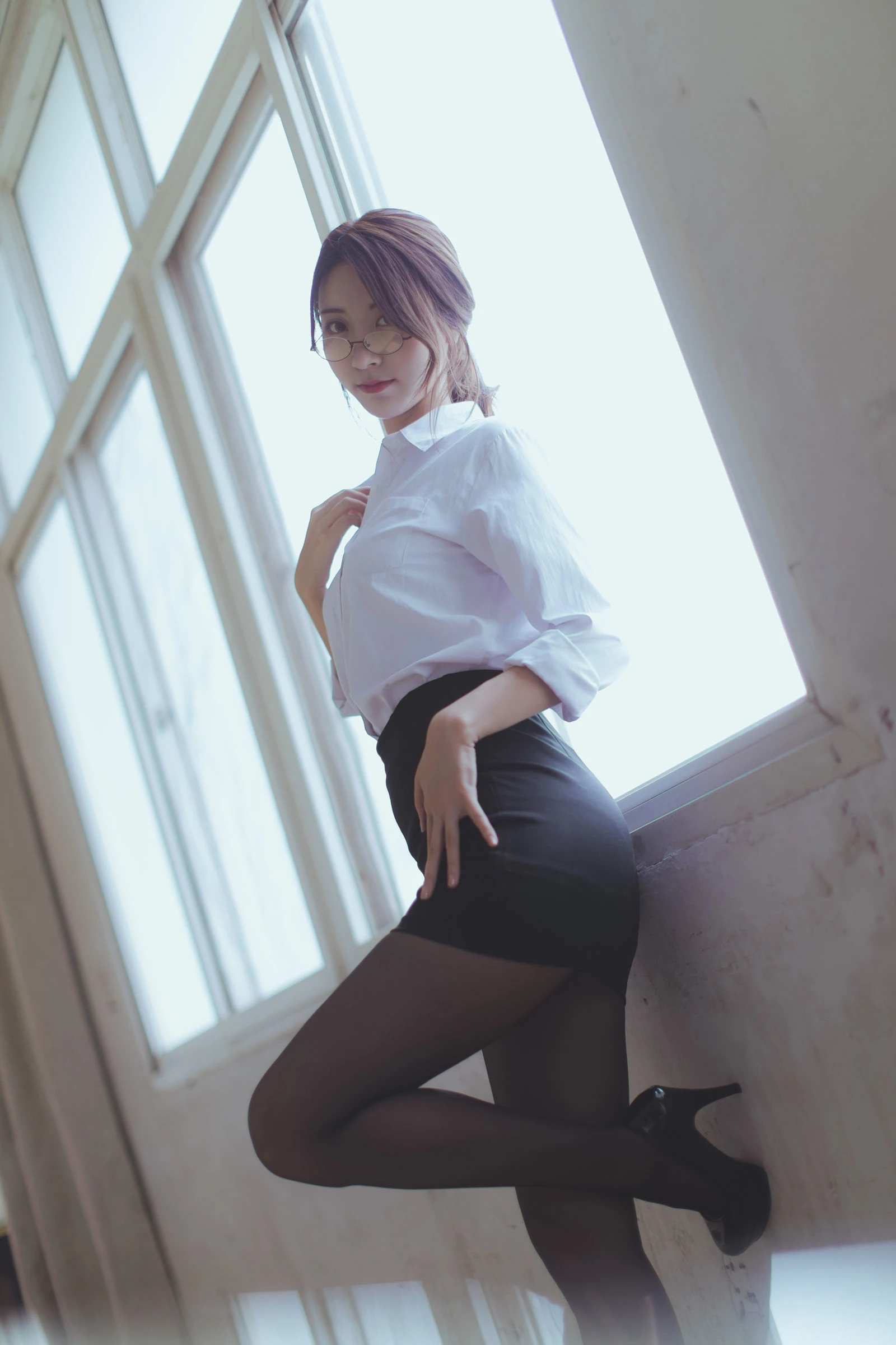 [萝莉COS] 黑川 – 黑丝教师 [43P]插图5