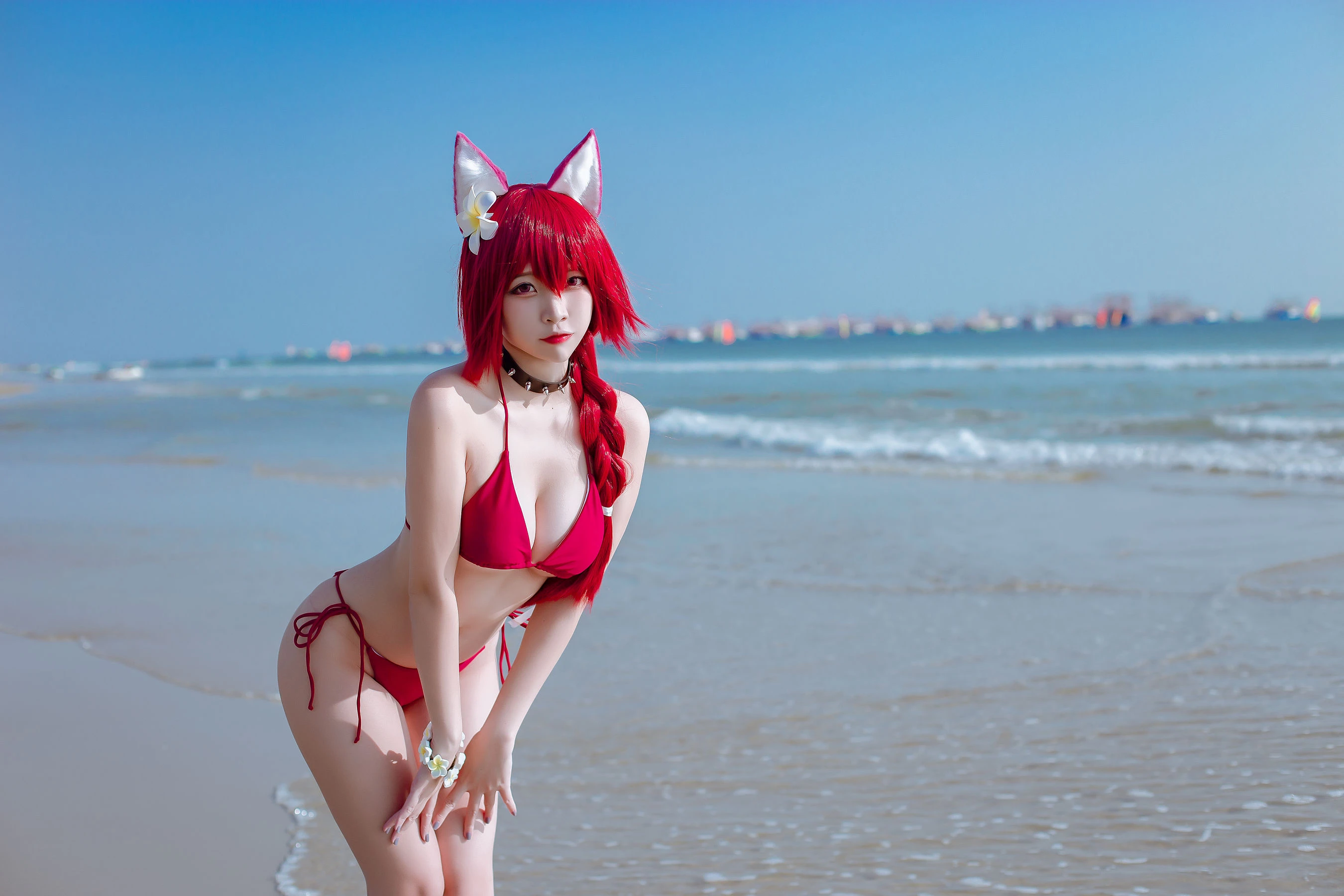 人气Coser二佐Nisa – 碧蓝 千代田泳装 [20P]插图3