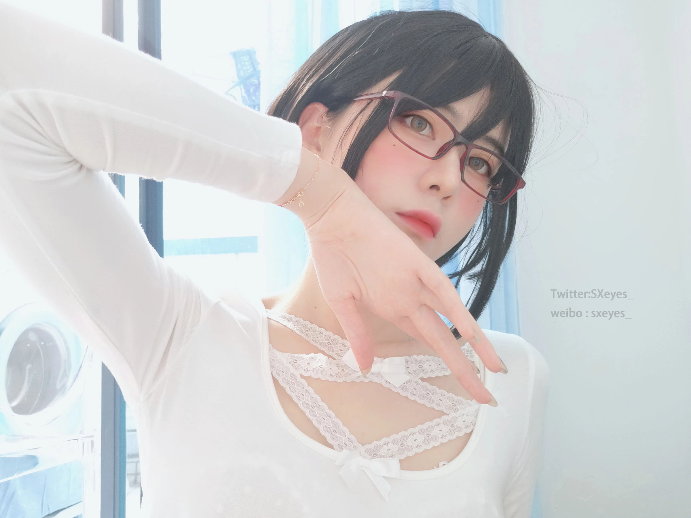 萌妹子眼酱大魔王w 白蕾丝姐姐 [27P]插图3