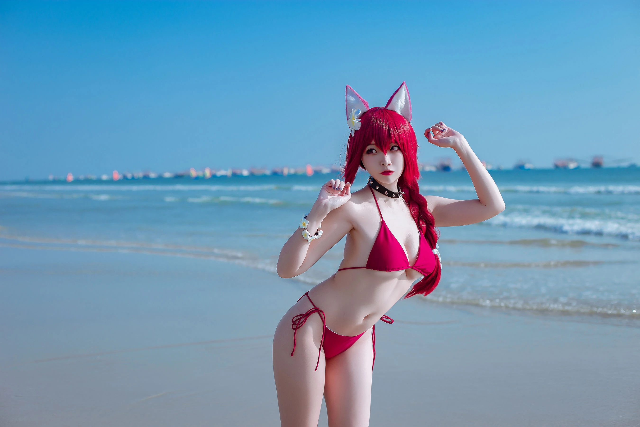 人气Coser二佐Nisa – 碧蓝 千代田泳装 [20P]插图4