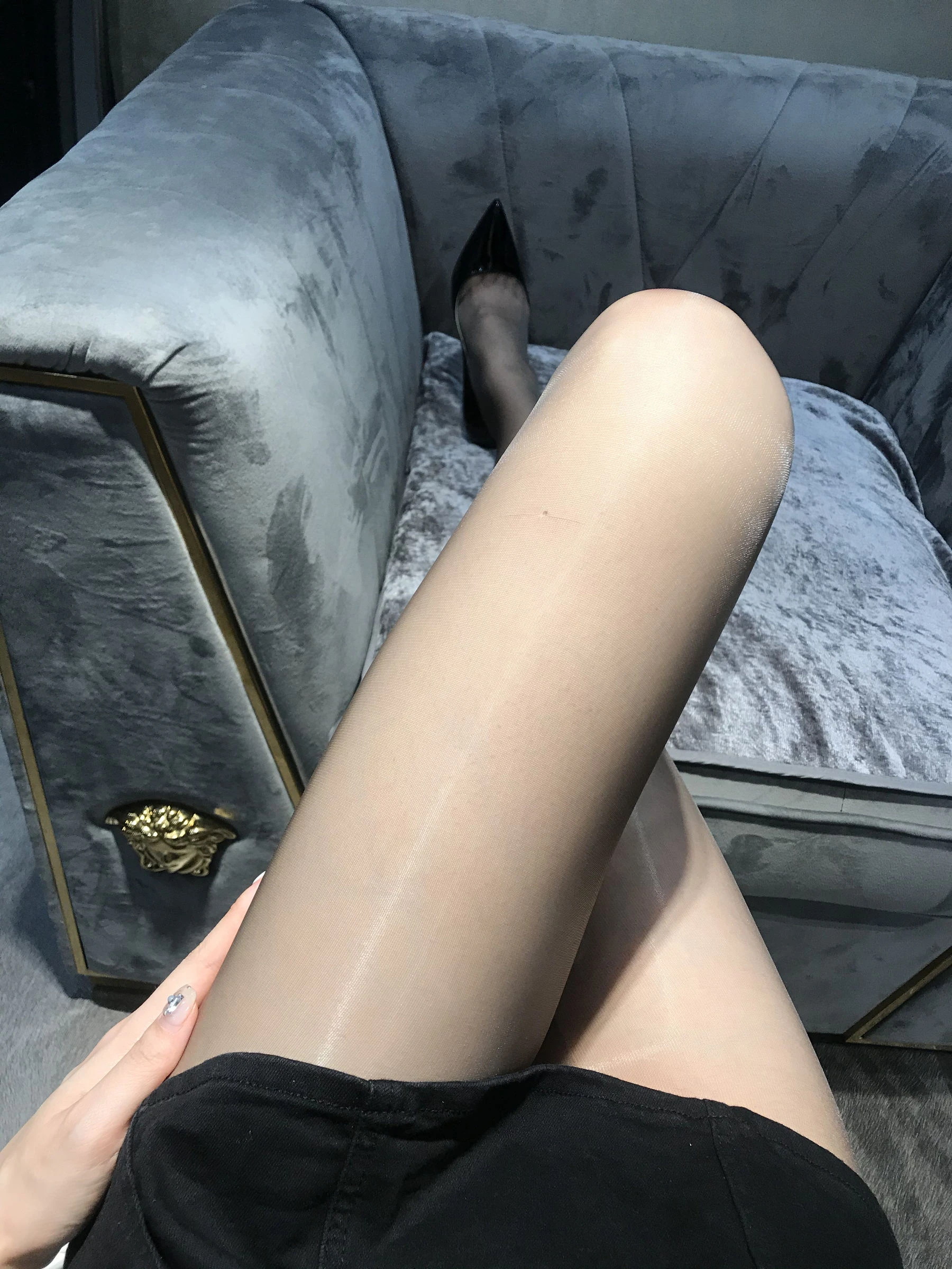 丝足博主麋鹿_Monroe 2020.06.02 灰亮丝 [7P]|图集秀