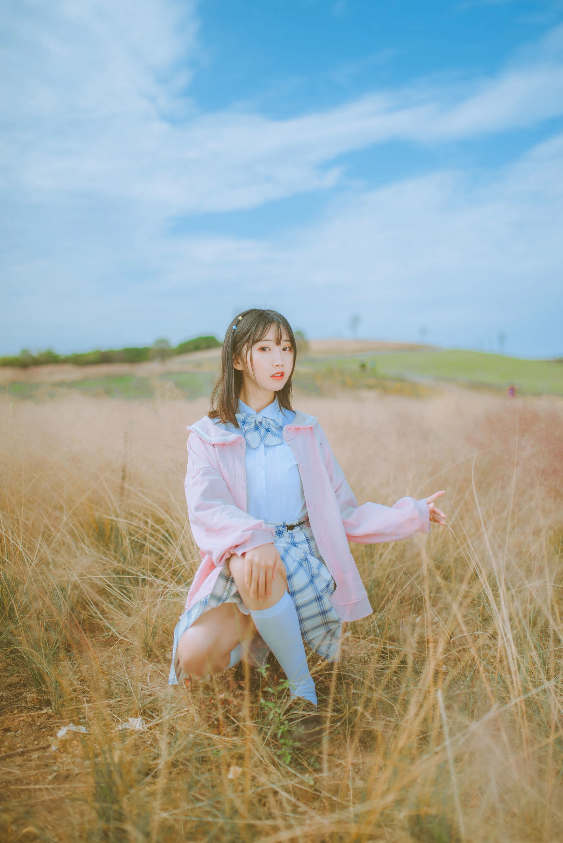 可爱人气Coser面饼仙儿 粉黛草JK [19P]插图3