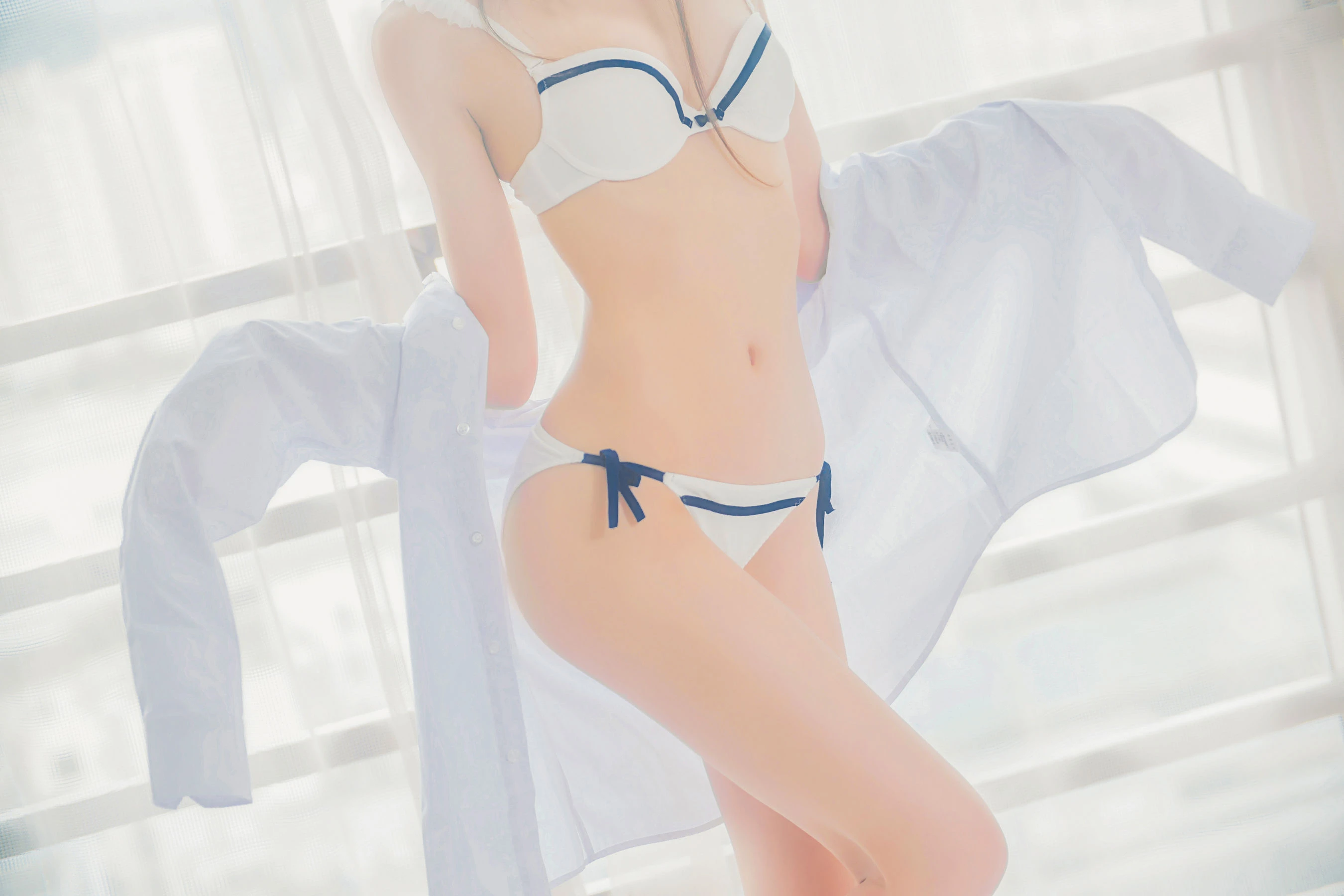 桜桃喵 《白衬衫双马尾》 [47P]插图4