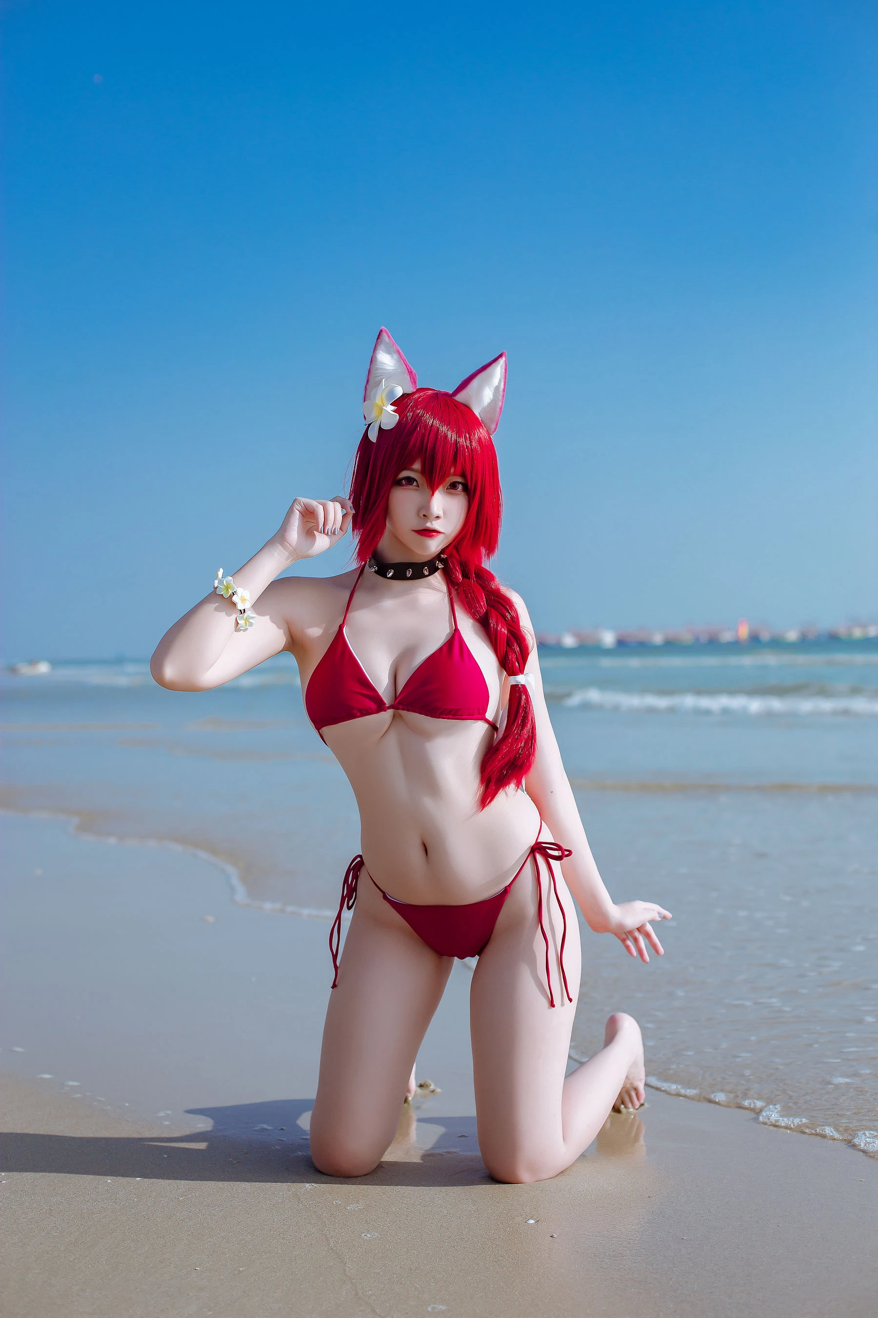 人气Coser二佐Nisa – 碧蓝 千代田泳装 [20P]插图2