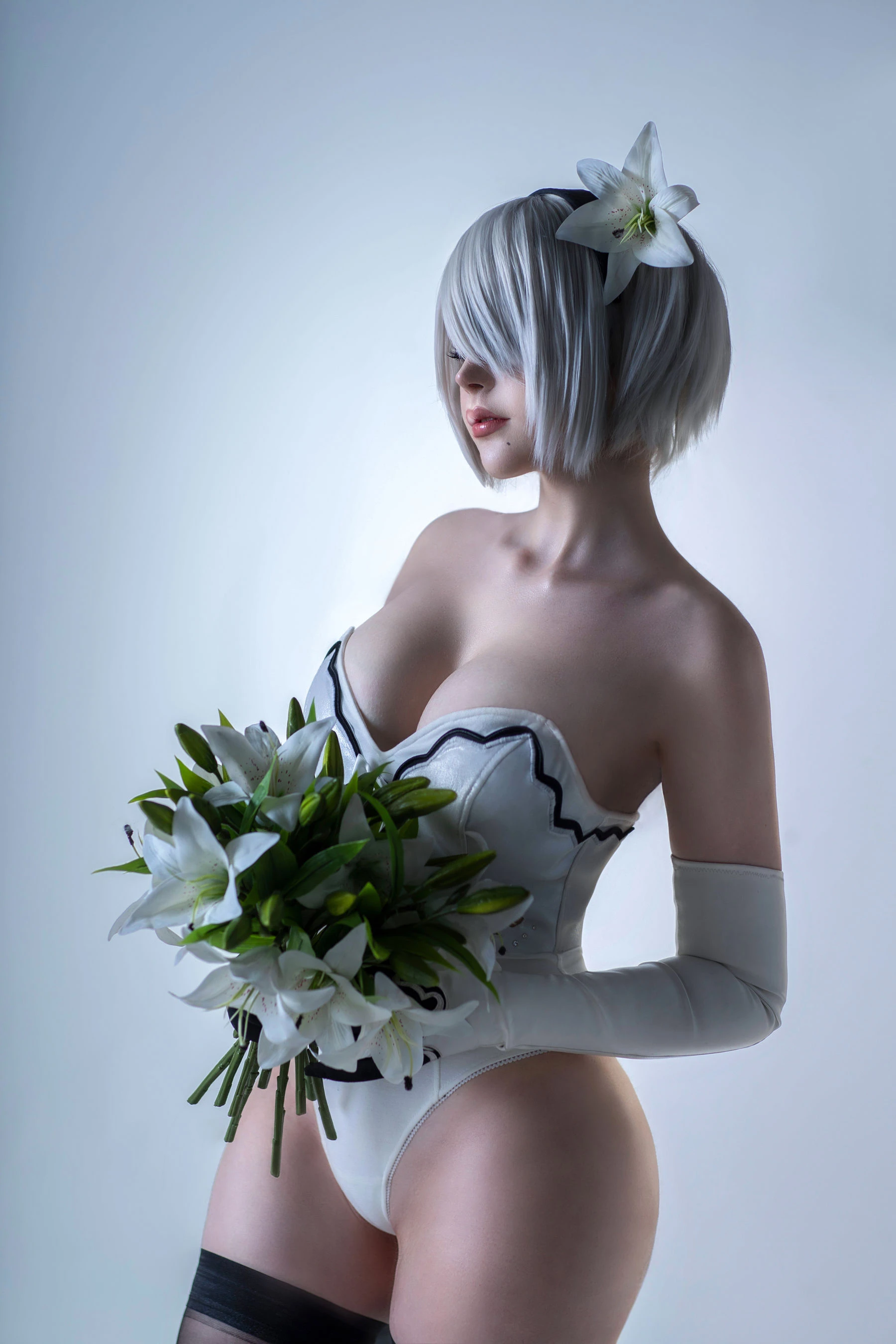 国外美女SayaTheFox – 2B Floral [10P]插图1