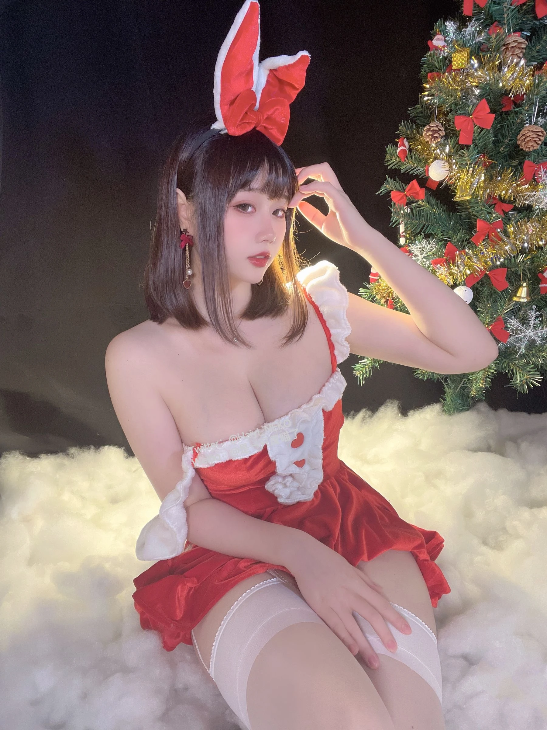 是一只废喵了 – 圣诞连衣裙 [72P]插图5
