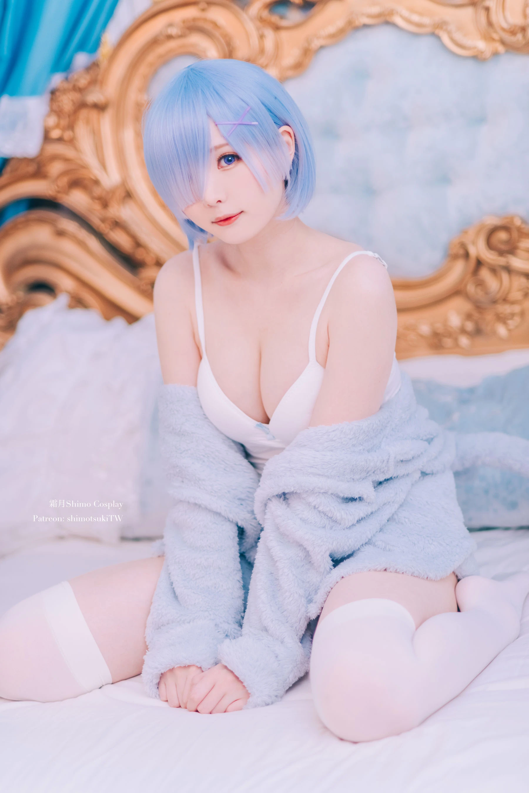 微博妹纸霜月shimo – 雷姆猫咪装 [16P]插图2