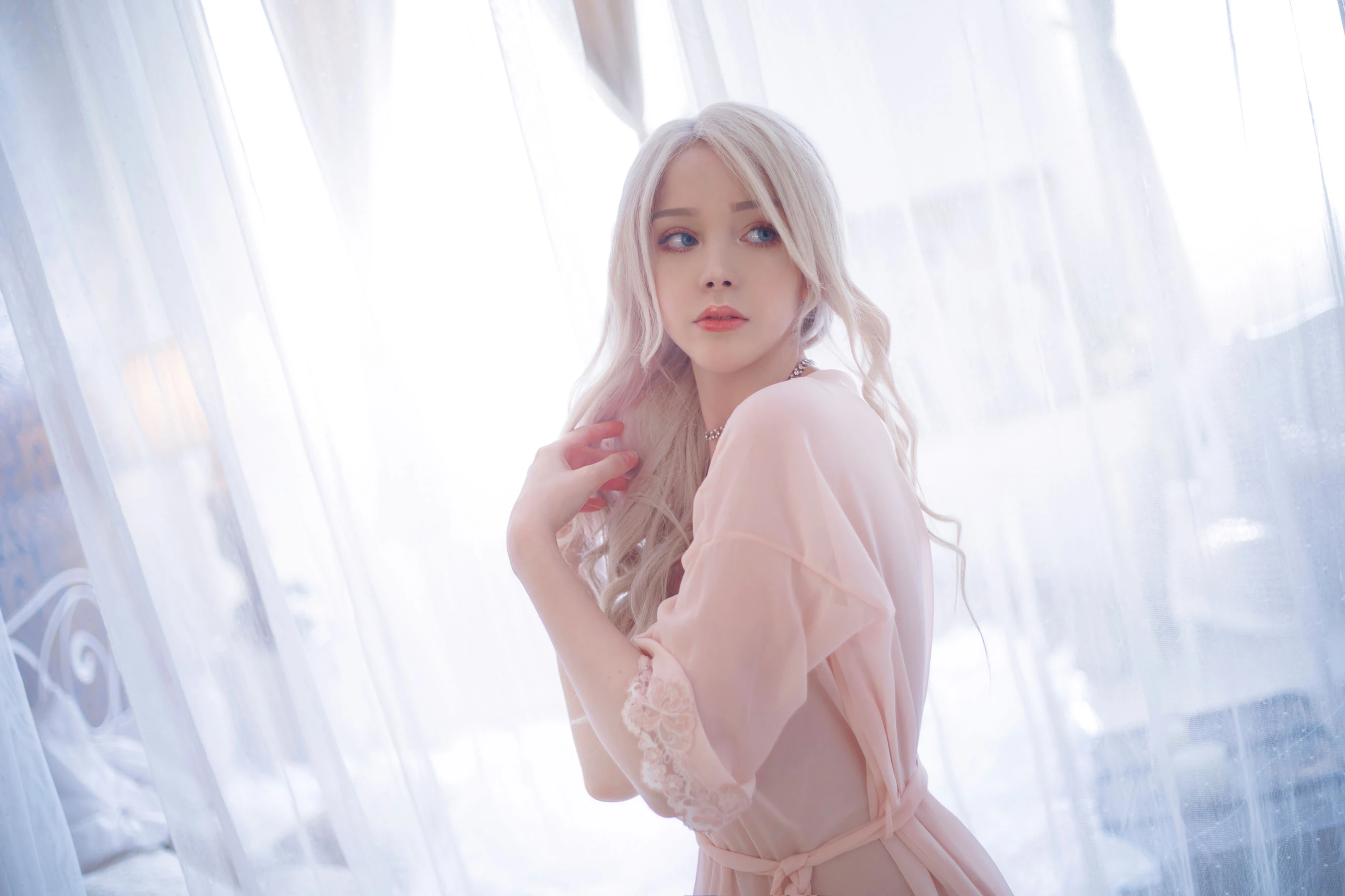 国外美女SayaTheFox – 粉色套裝 [15P]插图5