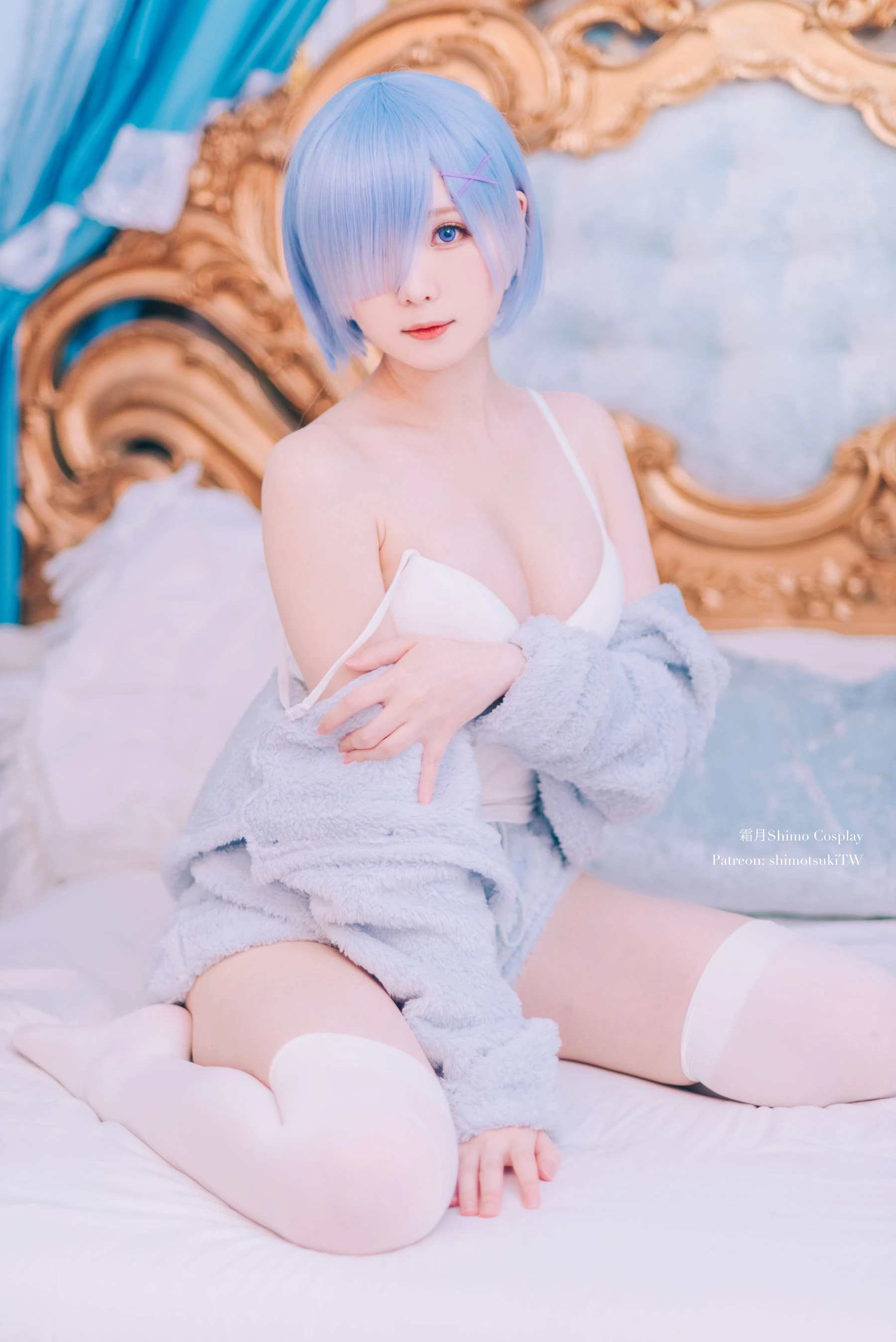 微博妹纸霜月shimo – 雷姆猫咪装 [16P]插图3