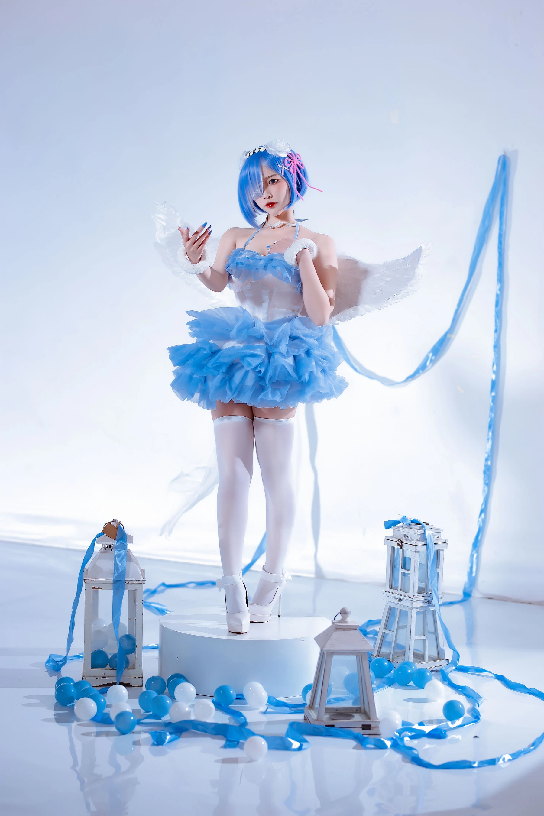 人气Coser二佐Nisa – 蕾姆天使 [15P]插图1