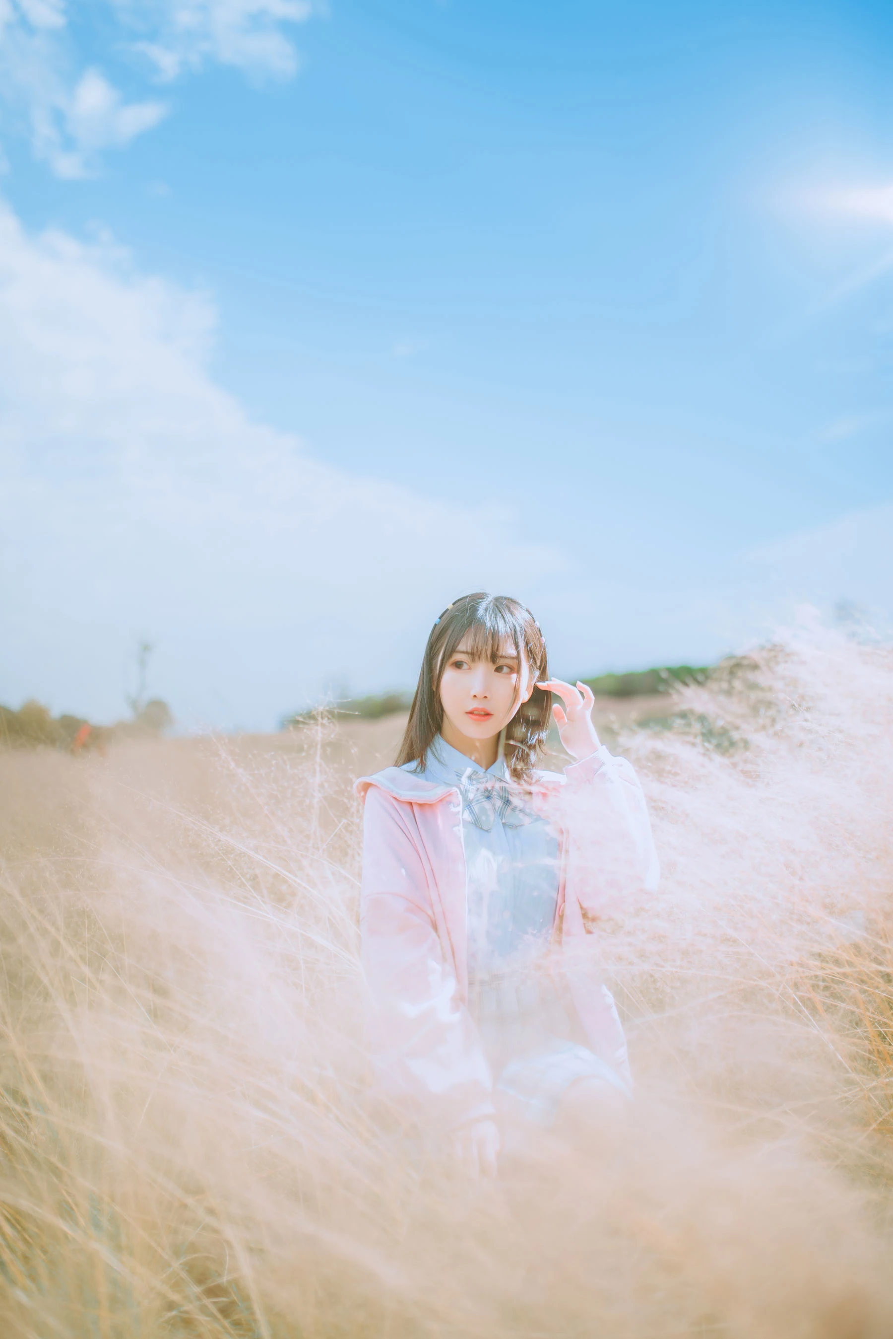 可爱人气Coser面饼仙儿 粉黛草JK [19P]插图1