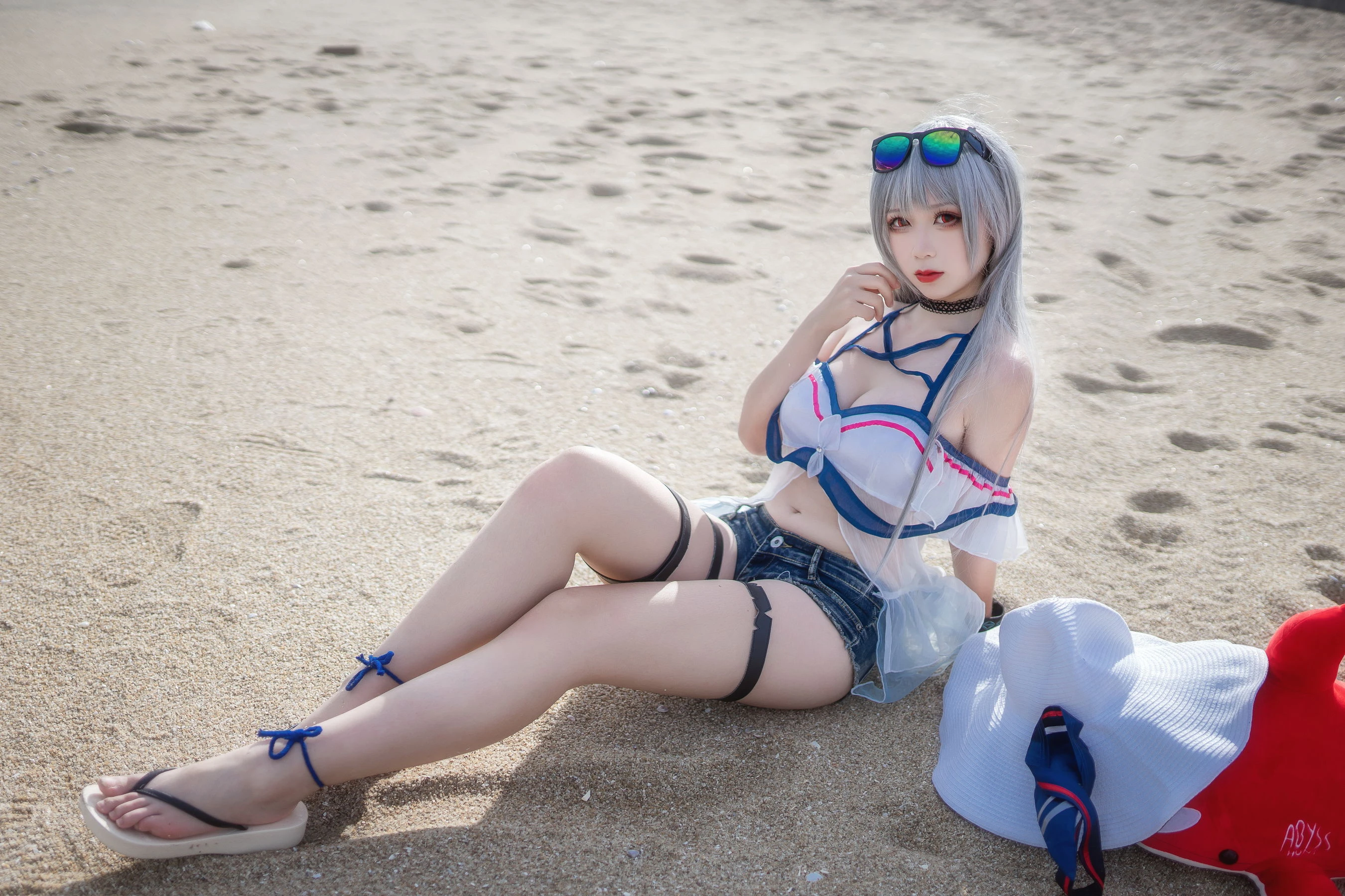 动漫博主樱落酱w – 斯卡蒂泳装 [21P]插图2