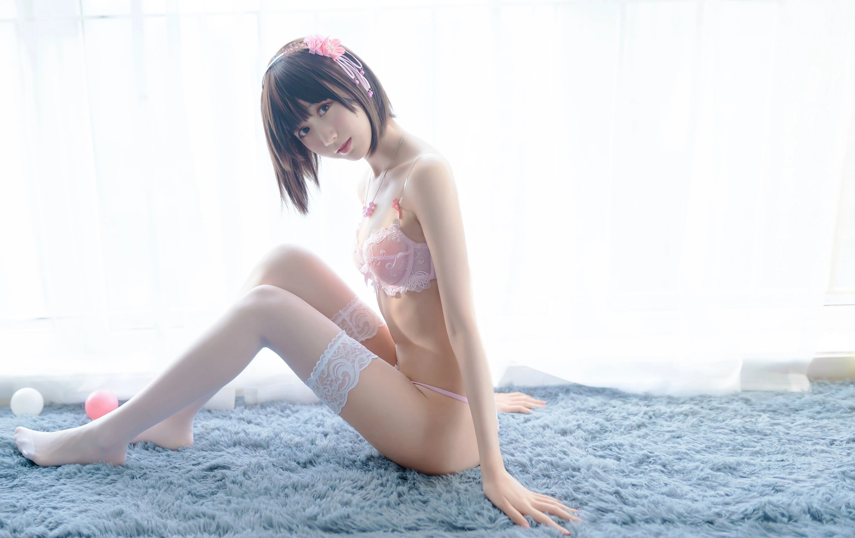 萌系小姐姐木绵绵OwO 加藤惠 内衣 [29P]插图5