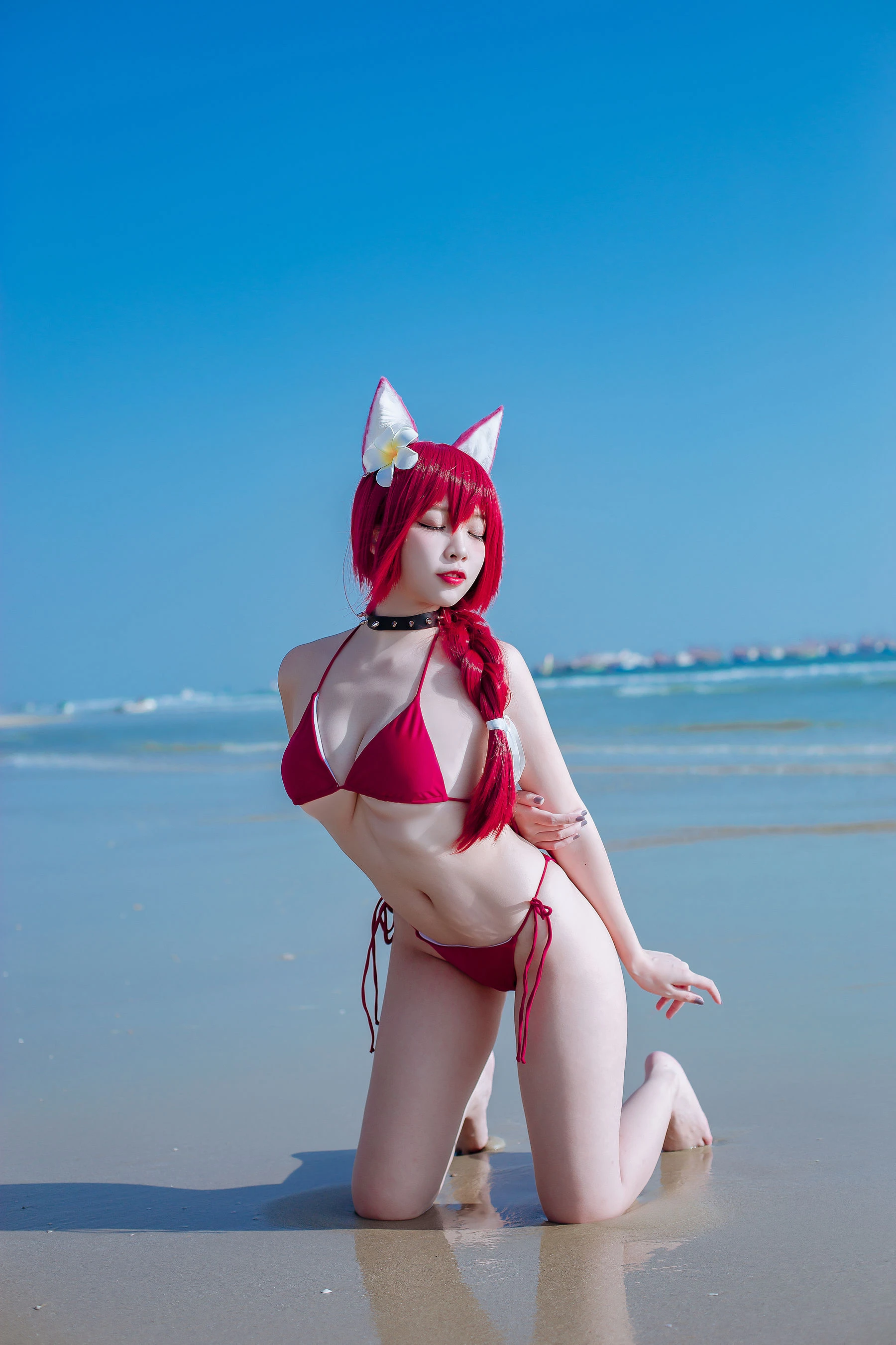 人气Coser二佐Nisa – 碧蓝 千代田泳装 [20P]插图5