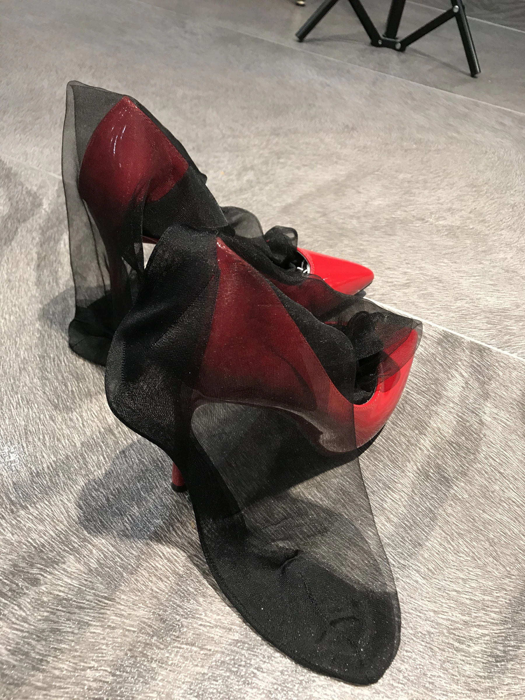 丝足博主麋鹿_Monroe – 红高黑吊 [39P]插图5