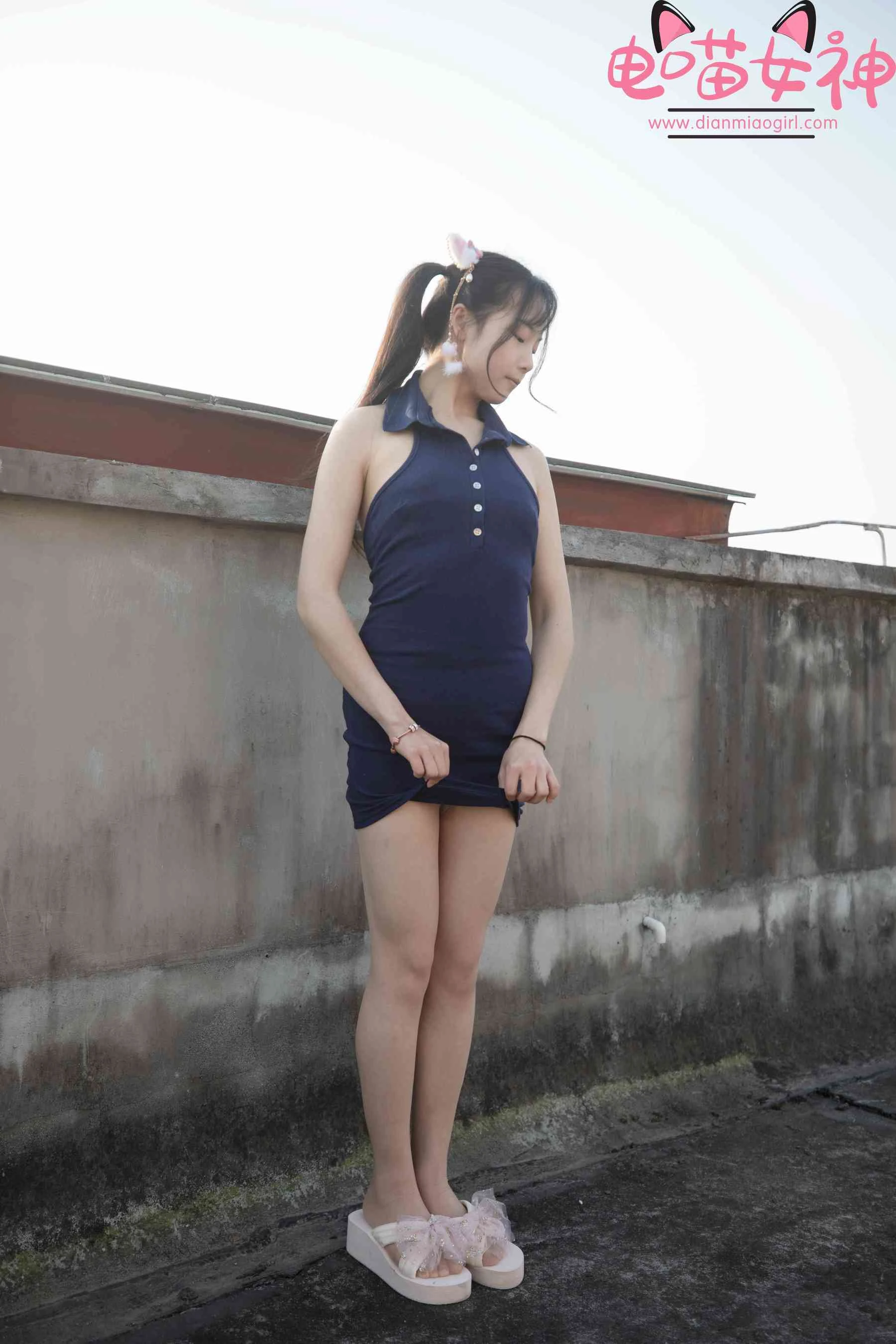 电喵女神 – 灵唯 天台 [77P]插图5