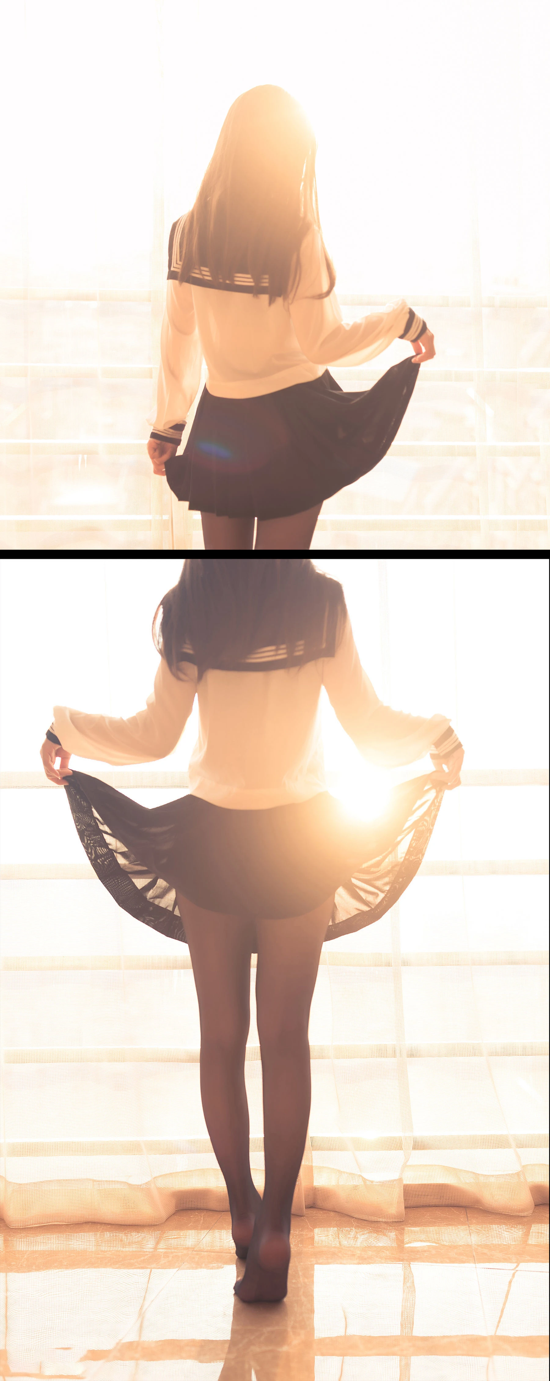 白金Saki – 半透明水手服 [36P]插图2