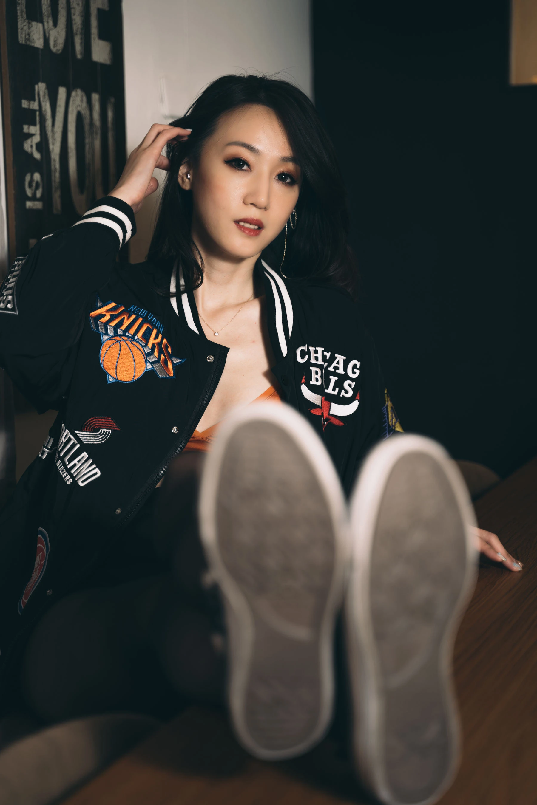 Limerence 性感妹子!近距离撕扯黑丝袜展示嫩足 [129P]插图3