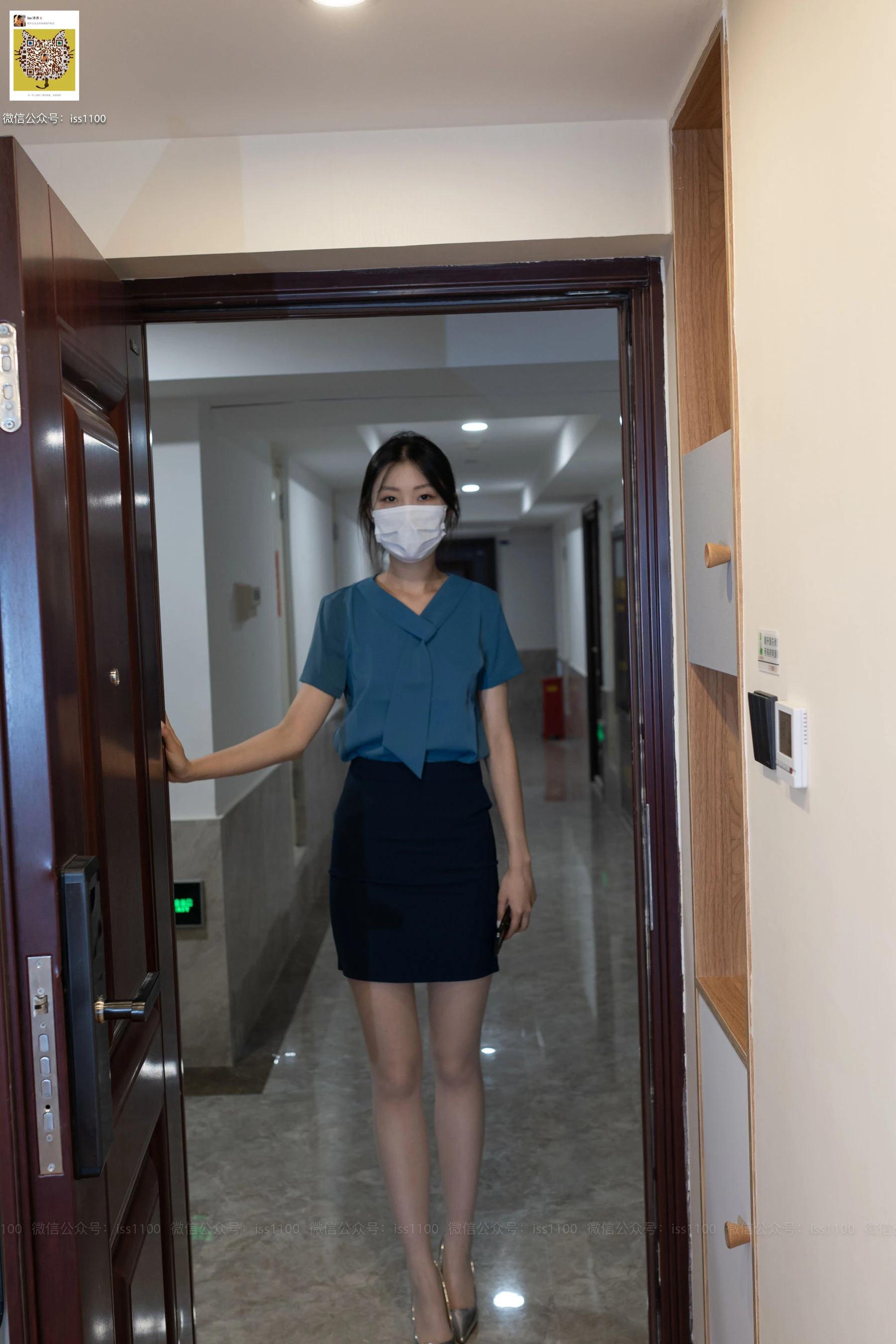 [ISS尤好物系列] 美晗 蓝正装 [109P]插图5