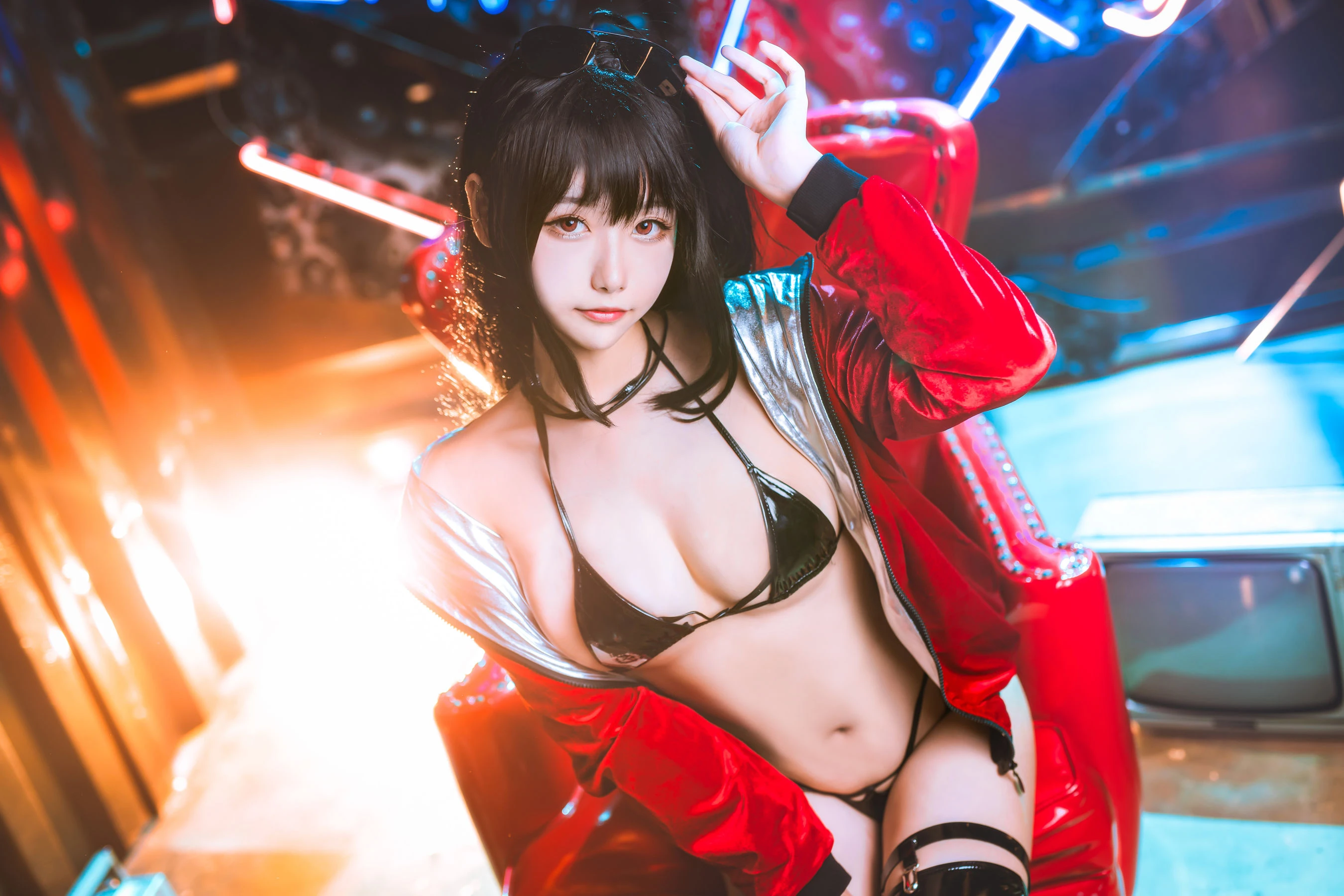 微博妹子Momoko葵葵 – 大凤之赛车 [19P]插图2