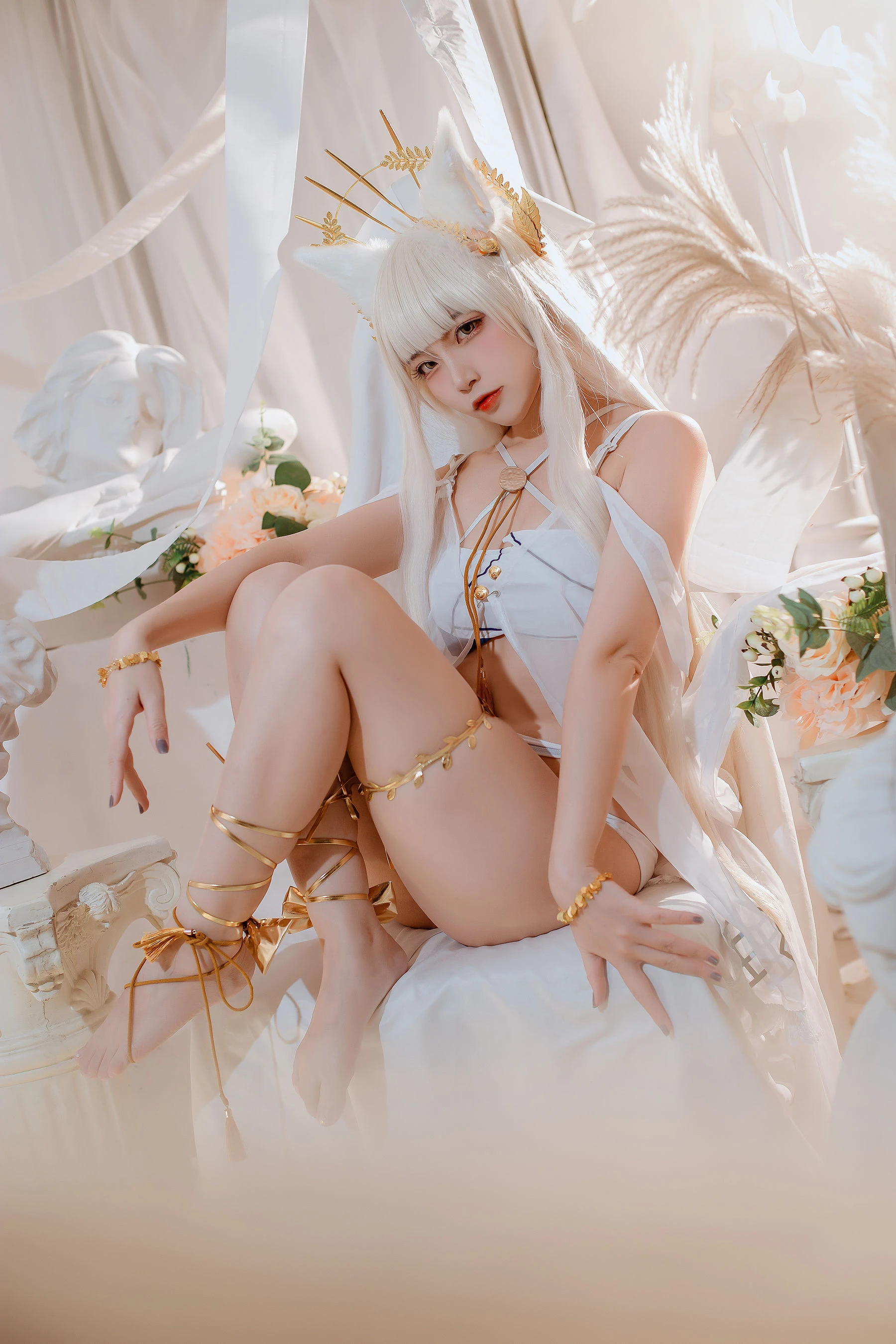 人气Coser二佐Nisa – 方舟白金泳装 [16P]插图5