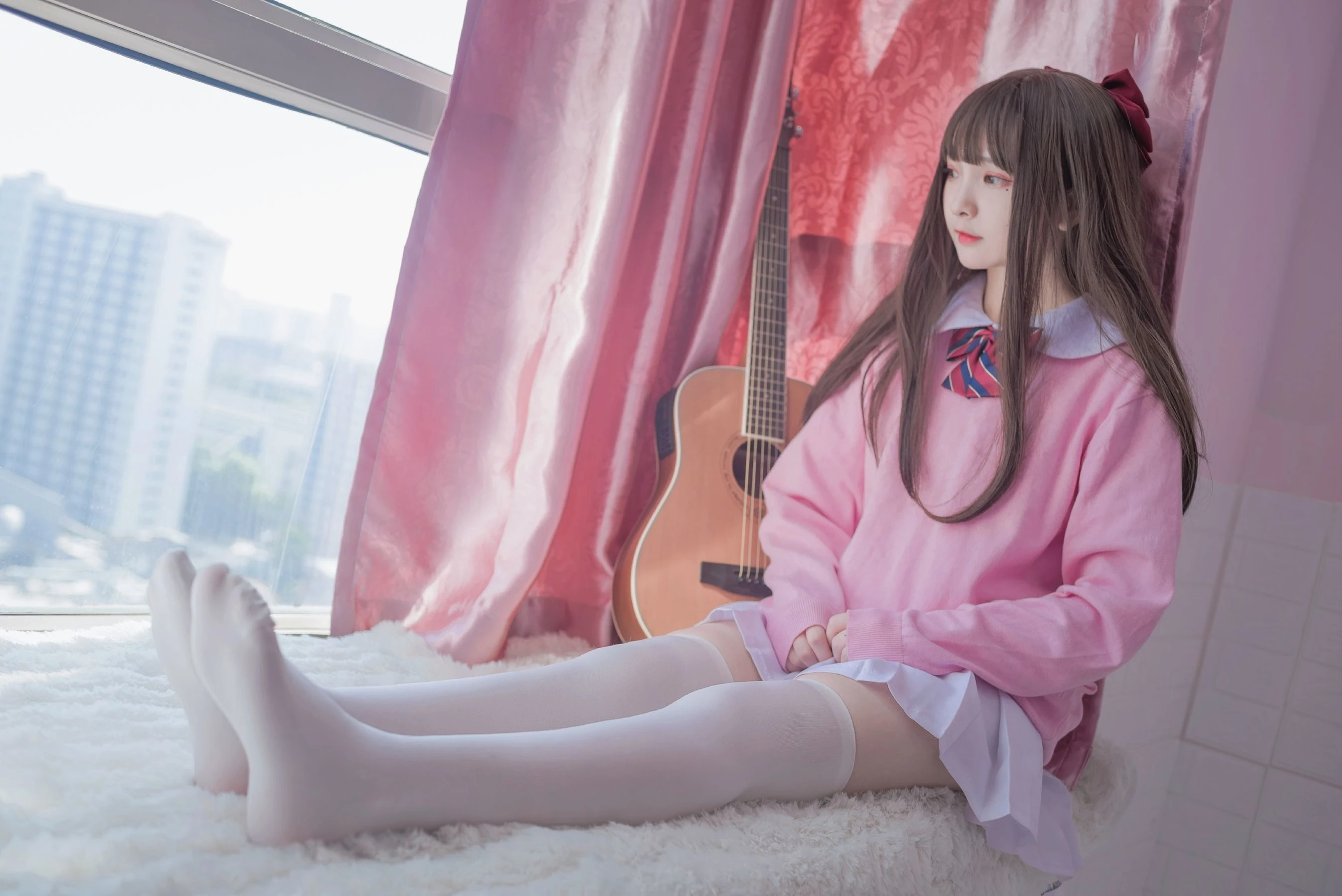 二次元美女古川kagura – 粉色JK [16P]插图5