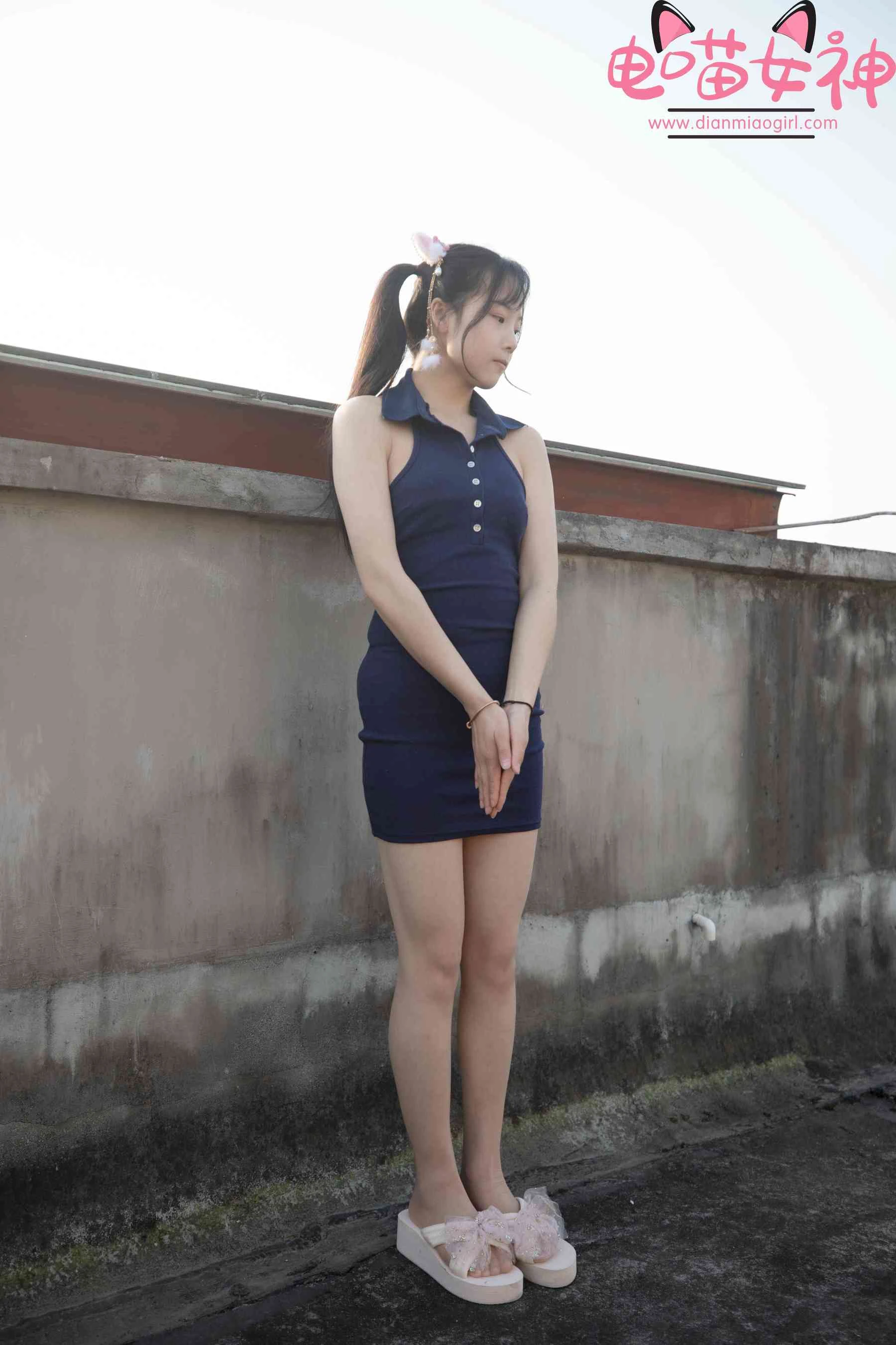 电喵女神 – 灵唯 天台 [77P]插图2