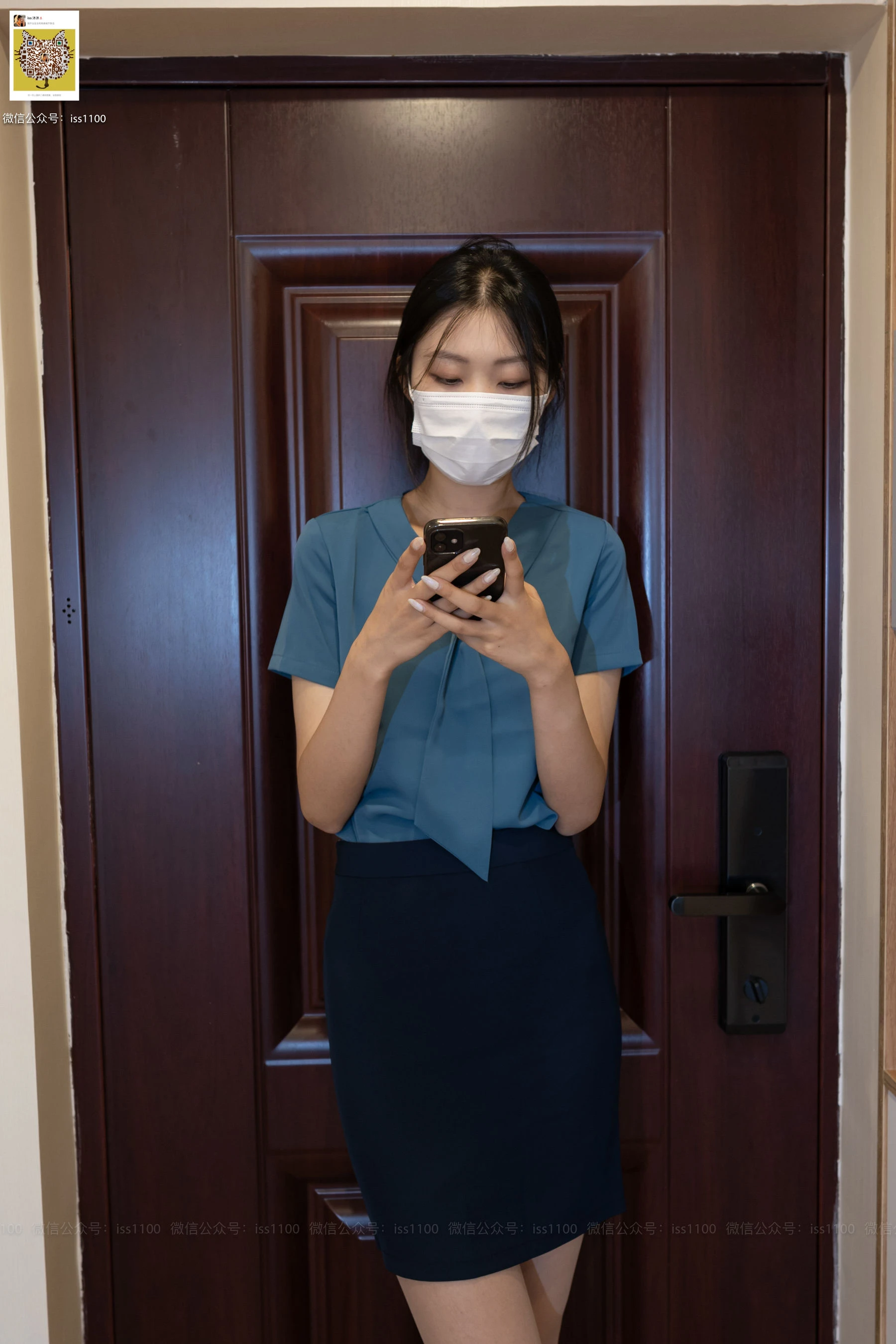 [ISS尤好物系列] 美晗 蓝正装 [109P]插图1