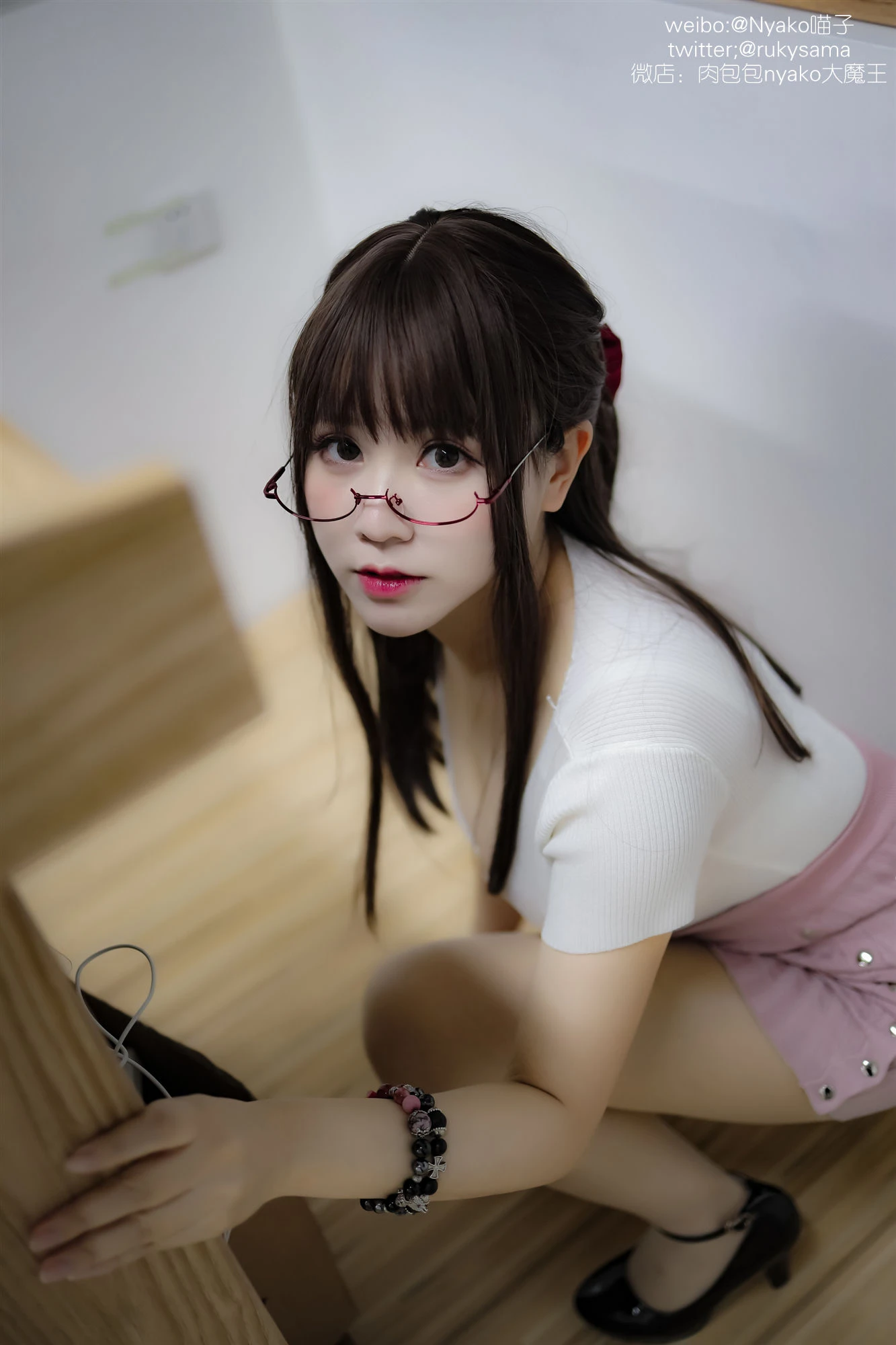 萌妹子Nyako喵子 欲求不满的老师 [98P]插图1