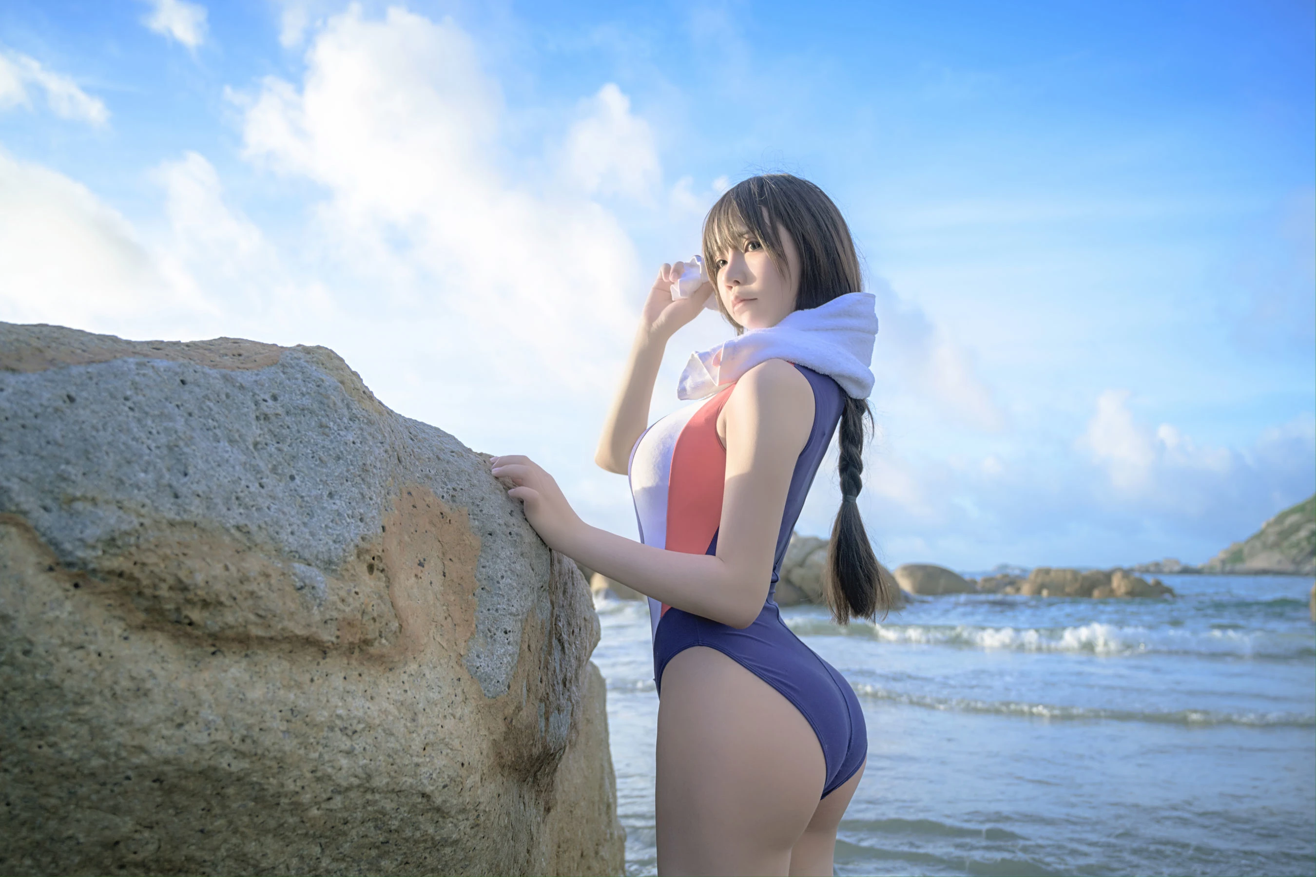 二次元妹子抱走莫子aa – 竞技泳衣 [60P]插图3