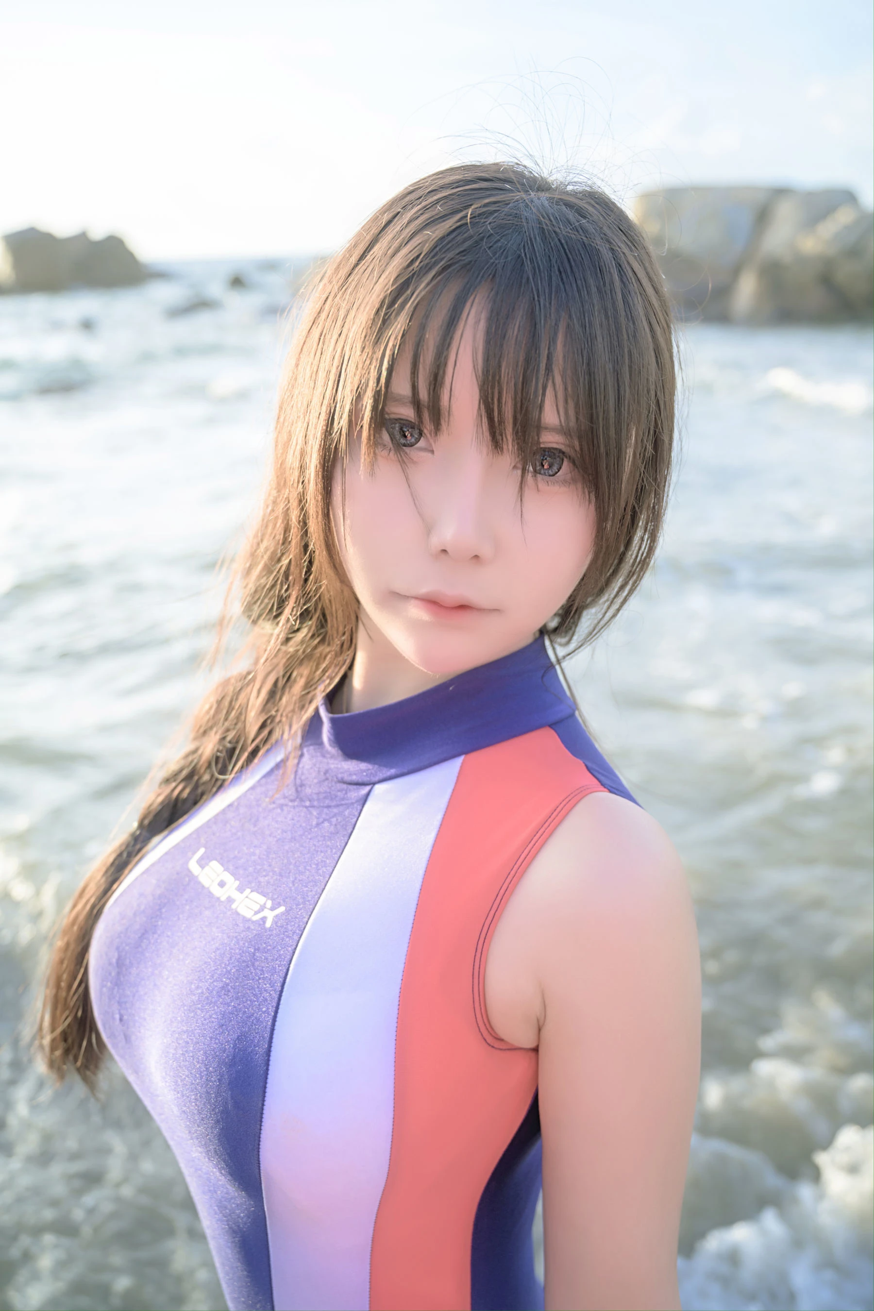 二次元妹子抱走莫子aa – 竞技泳衣 [60P]插图4