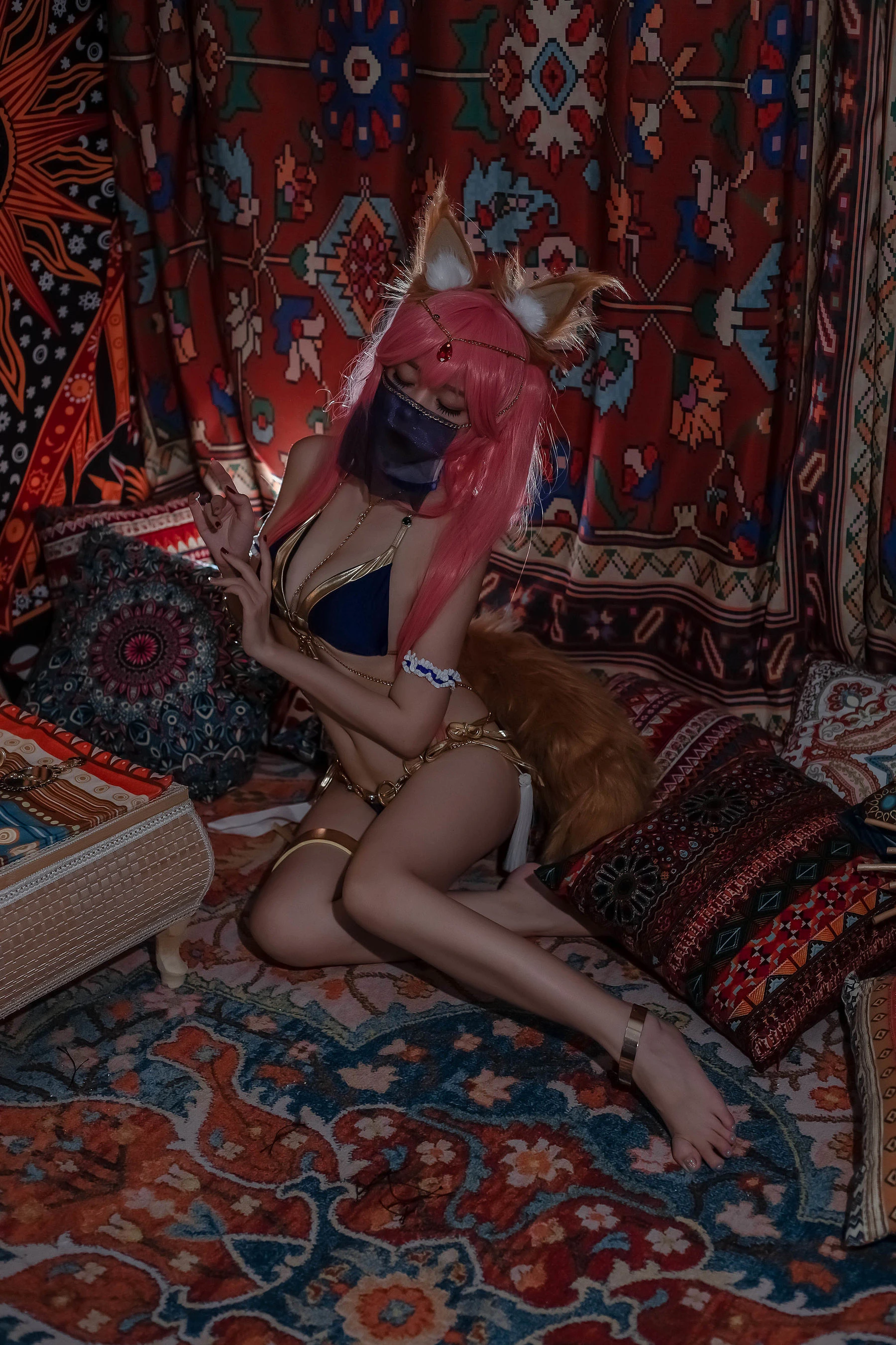 人气Coser二佐Nisa – 玉藻前舞娘插图4