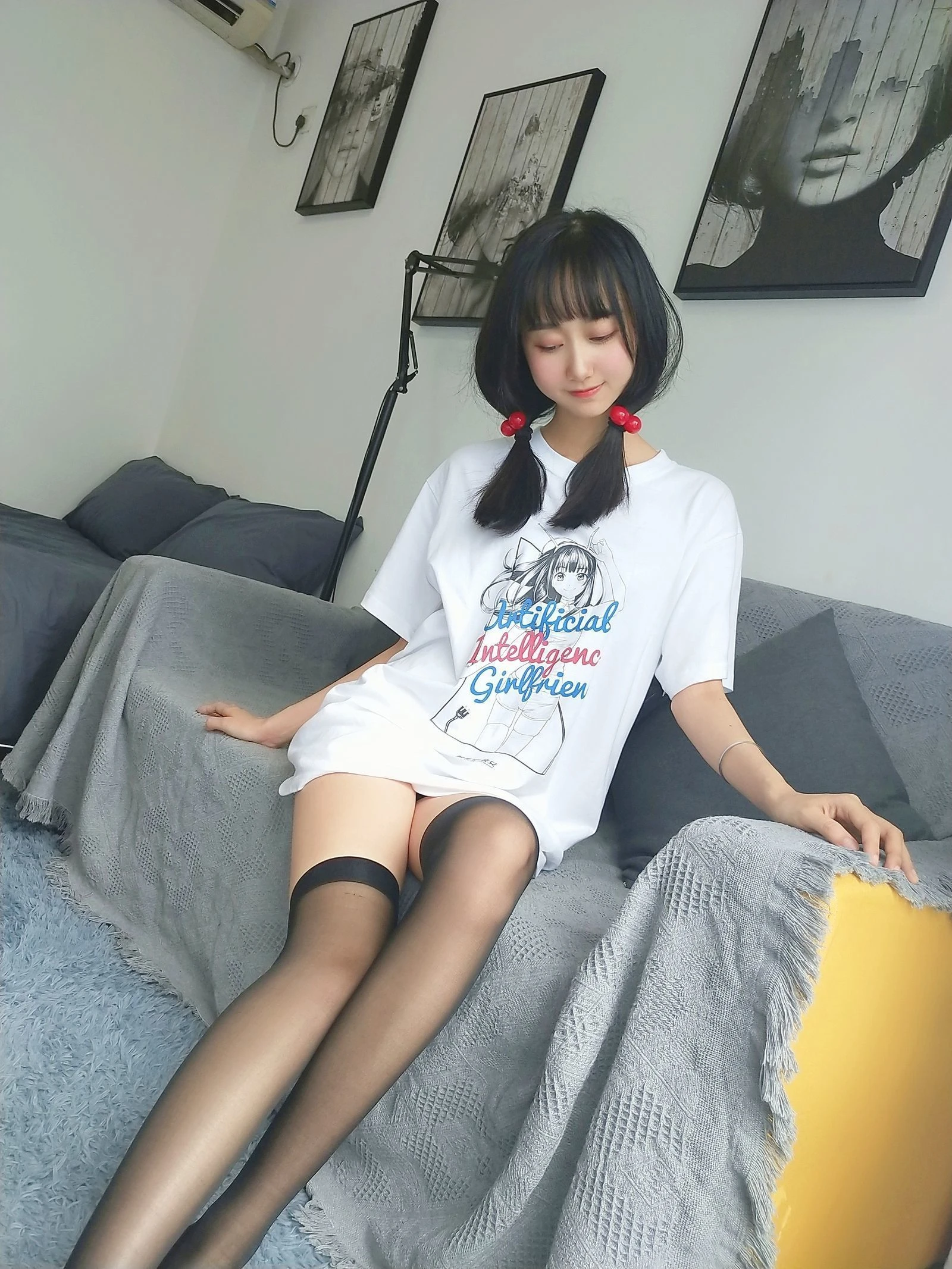 萌系小姐姐木绵绵OwO – 智能型彼女 T恤|图集秀