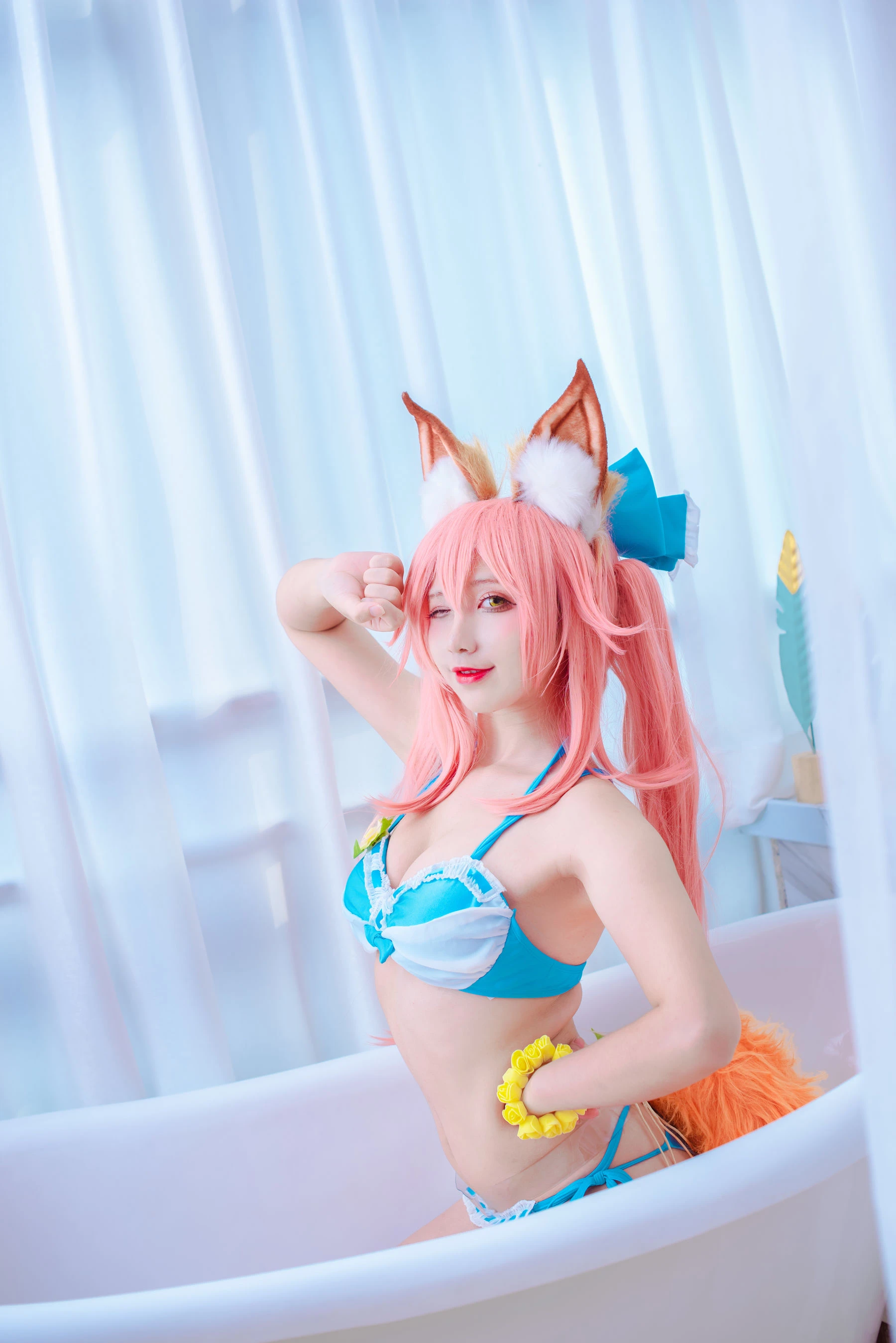 动漫博主九曲Jean – 玉藻前泳装插图1