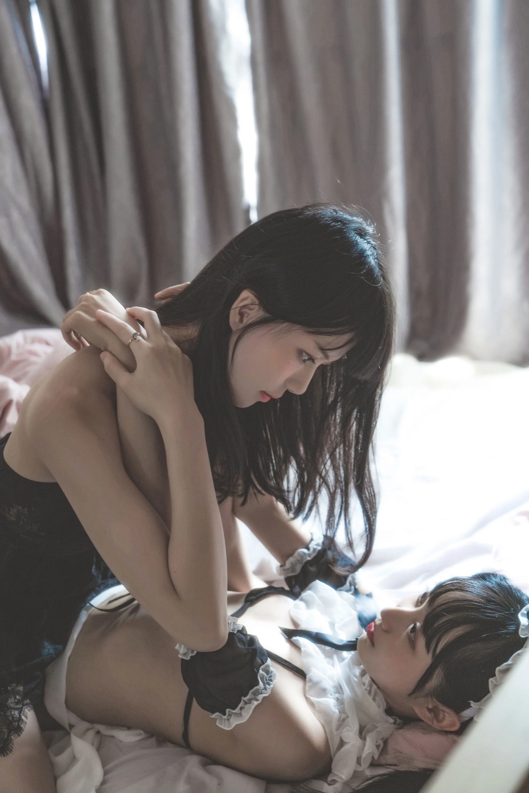 萌系小姐姐木绵绵OwO&桜桃喵 暮(黑裙×妹抖)插图5