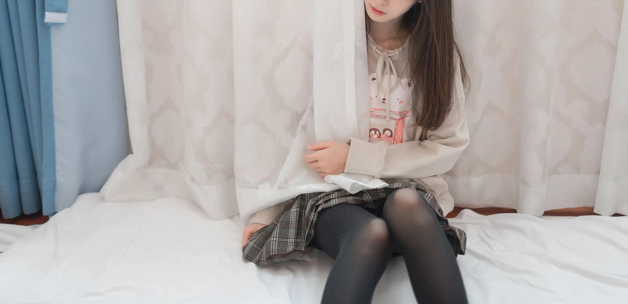 动漫博主九曲Jean 窗帘后的朦胧插图5