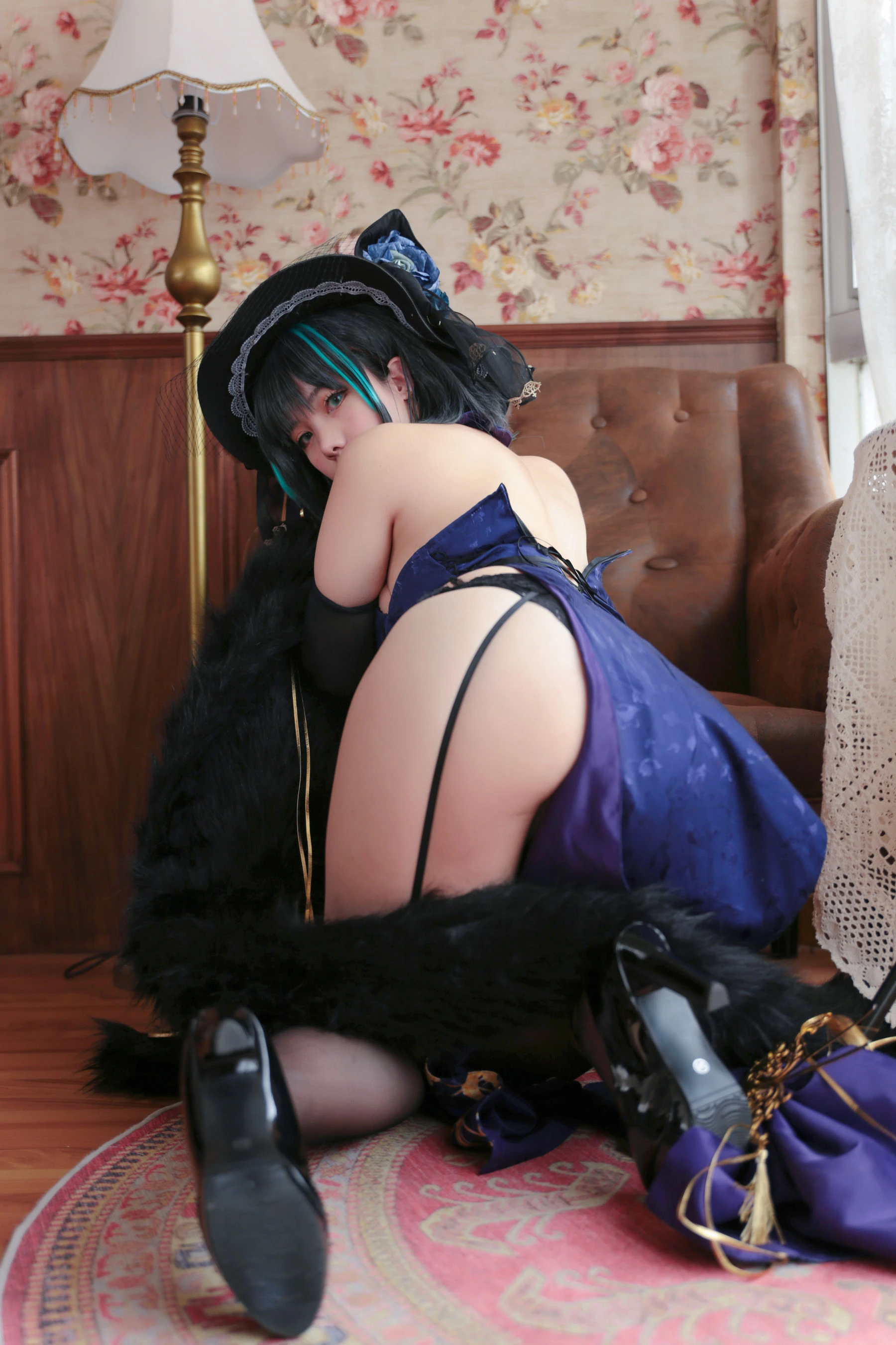 Meroko_魅瞳 – 柴郡旗袍插图3