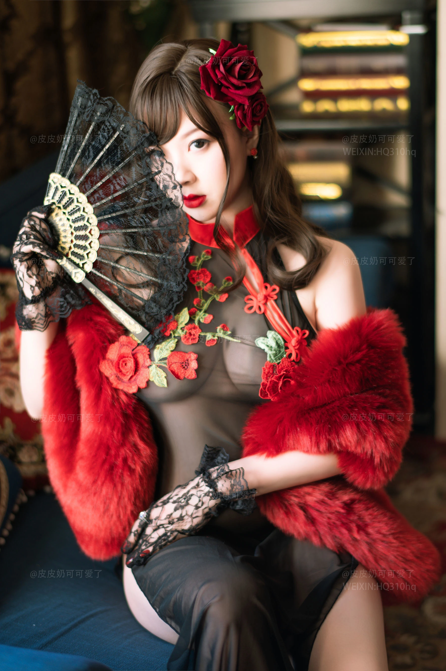 皮皮奶可可爱了啦 玫瑰插图1