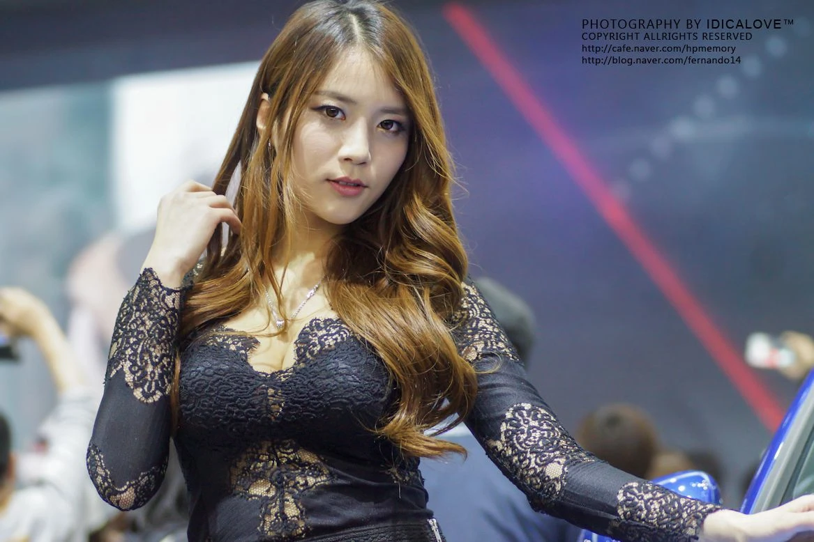 韩国车模车贞儿(???)《车展图片蕾丝系列》合辑插图5