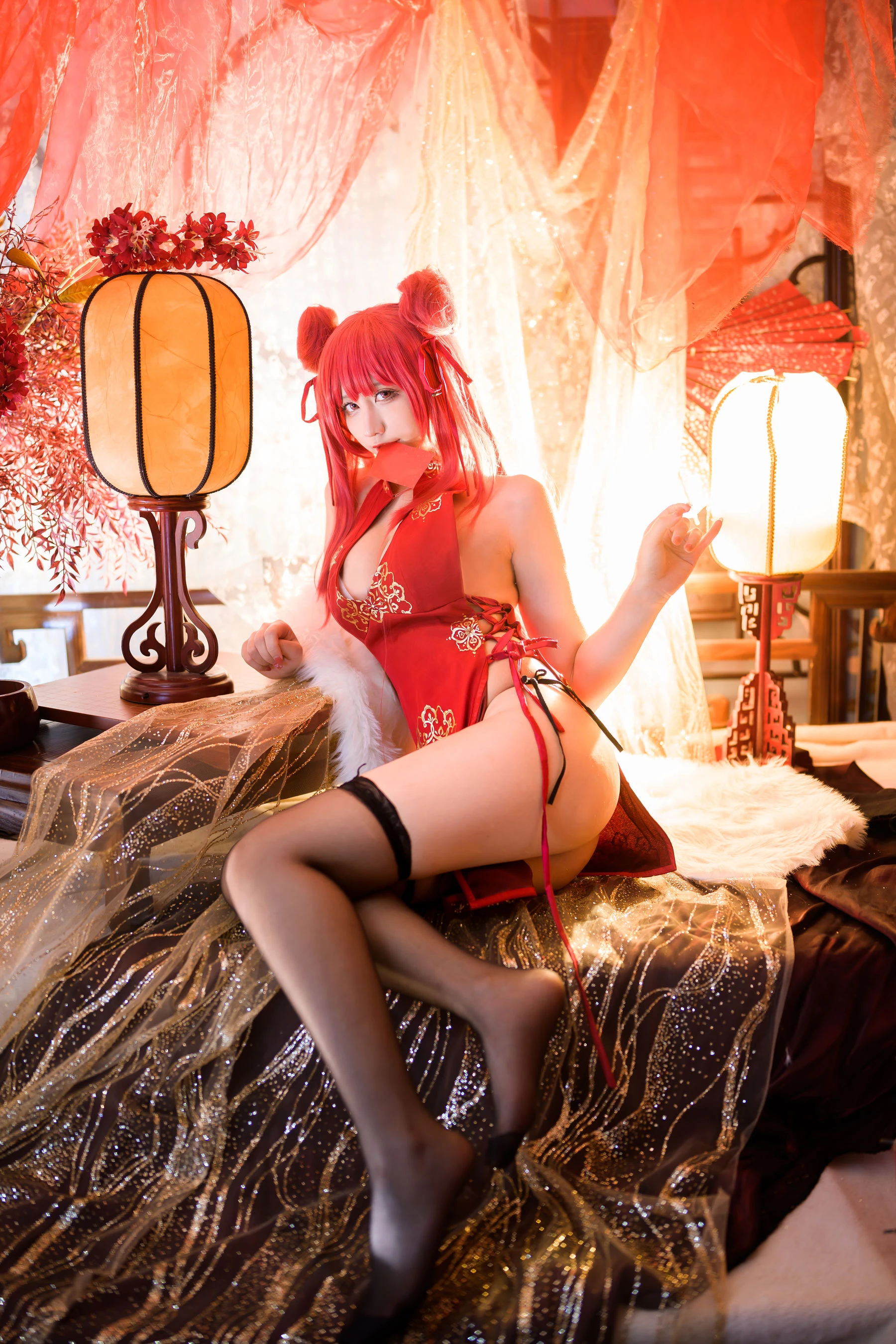 动漫博主九曲Jean – 碧蓝航线 加利索新春旗袍插图3