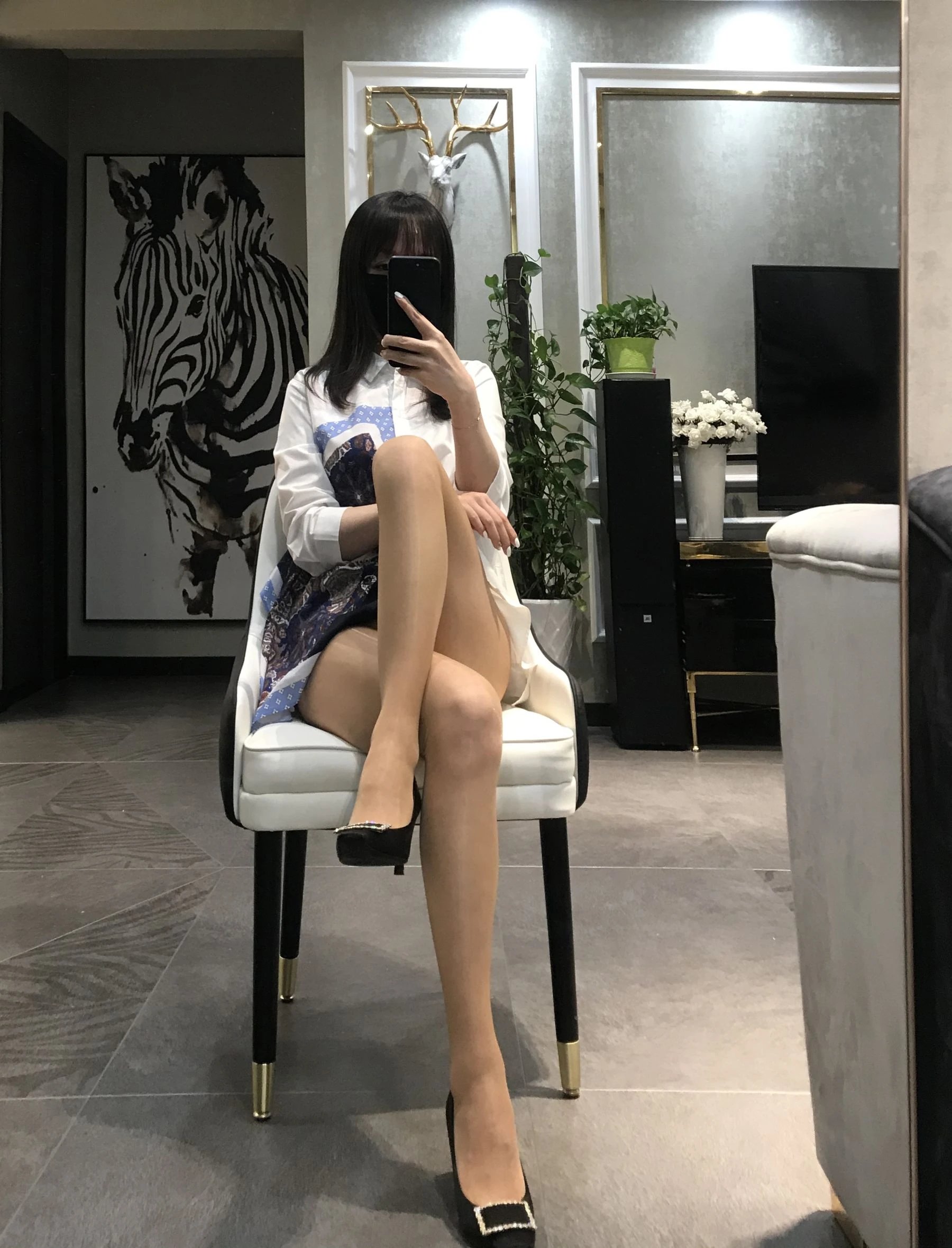 丝足博主麋鹿_Monroe 2020.04.29 肉色亮丝插图4