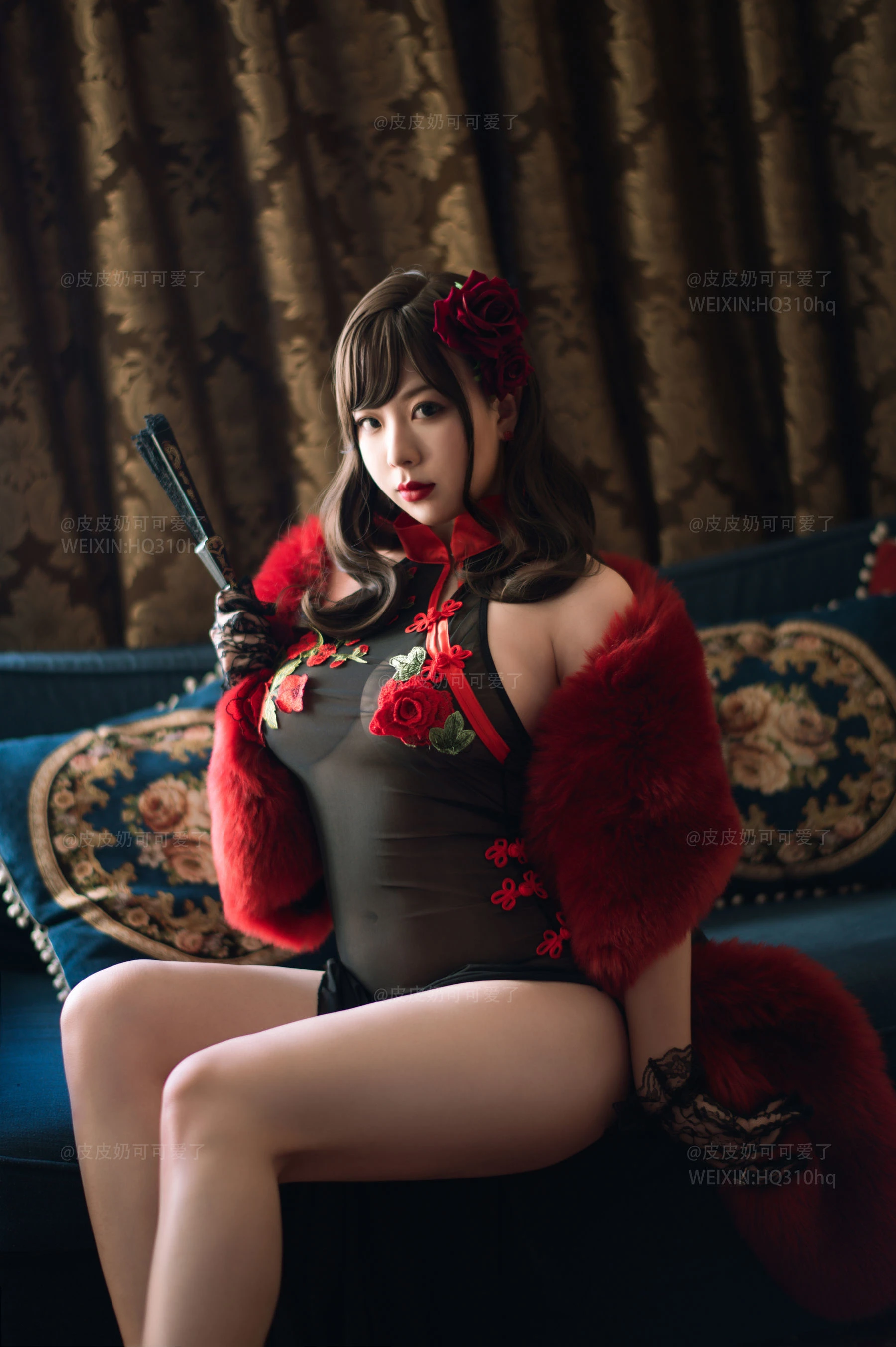 皮皮奶可可爱了啦 玫瑰插图3